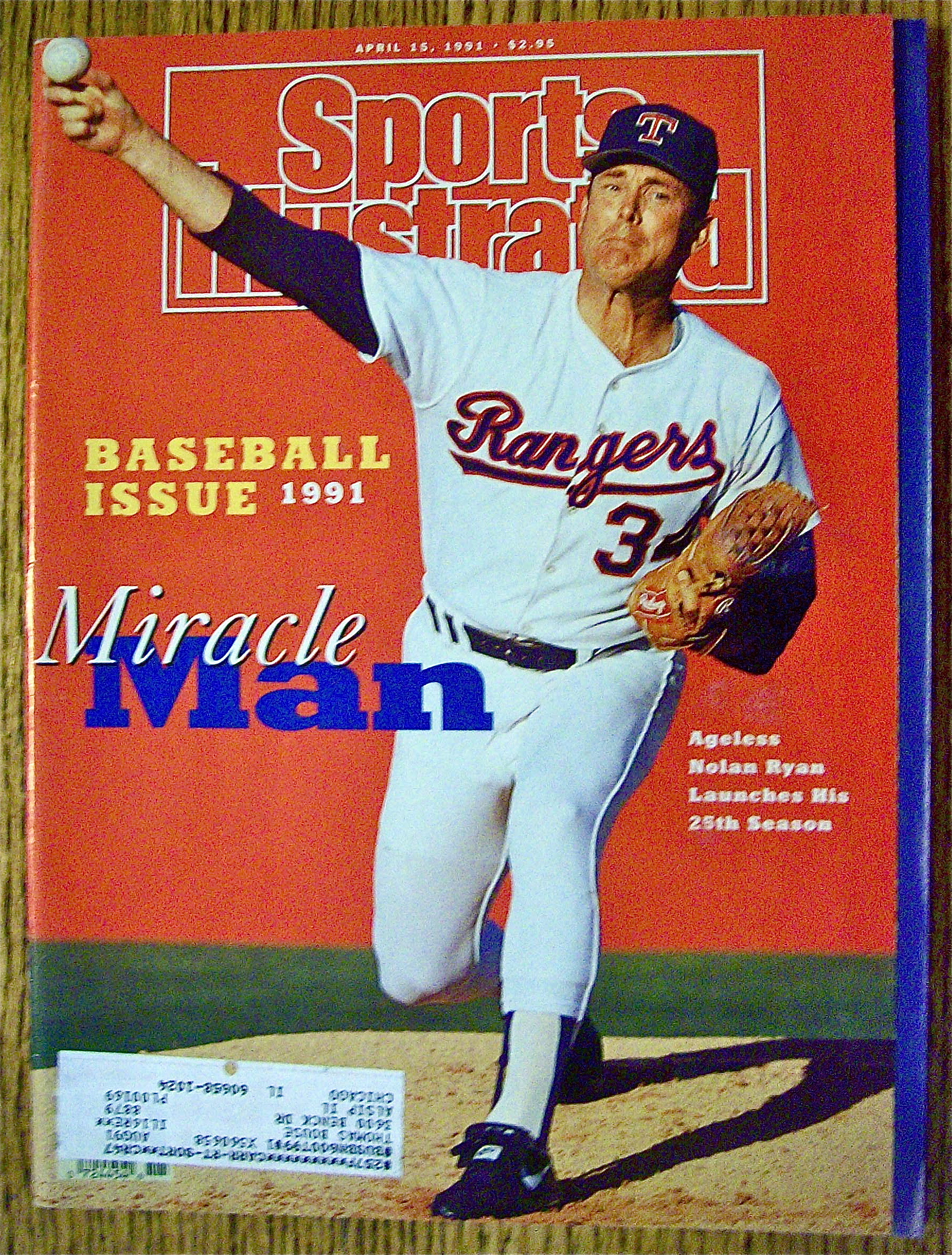 Sports Illustrated Magazine April 15, 1991 Nolan Ryan