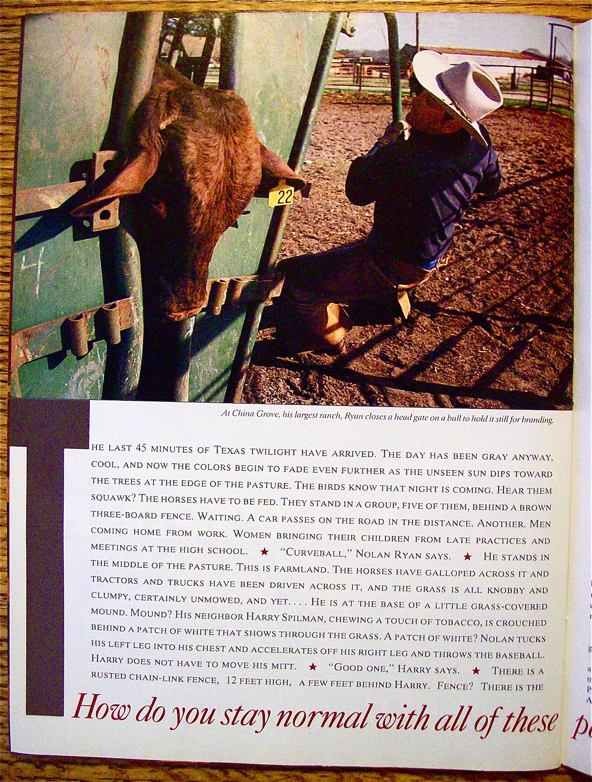 Sports Illustrated Magazine April 15, 1991 Nolan Ryan