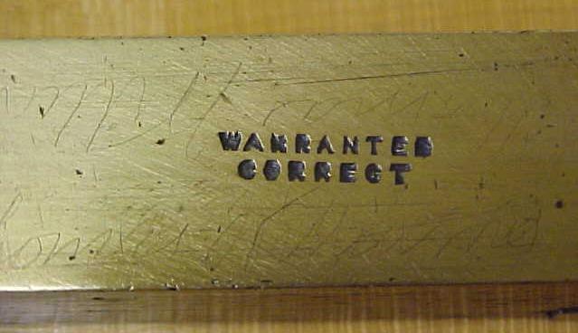 W. Marples & Sons Rosewood & Brass Level 10 inch