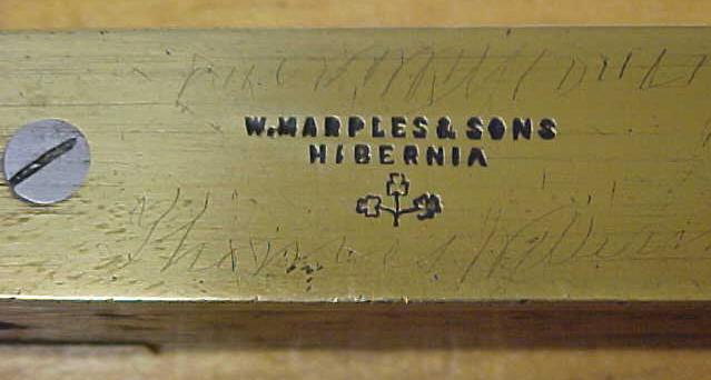 W. Marples & Sons Rosewood & Brass Level 10 inch