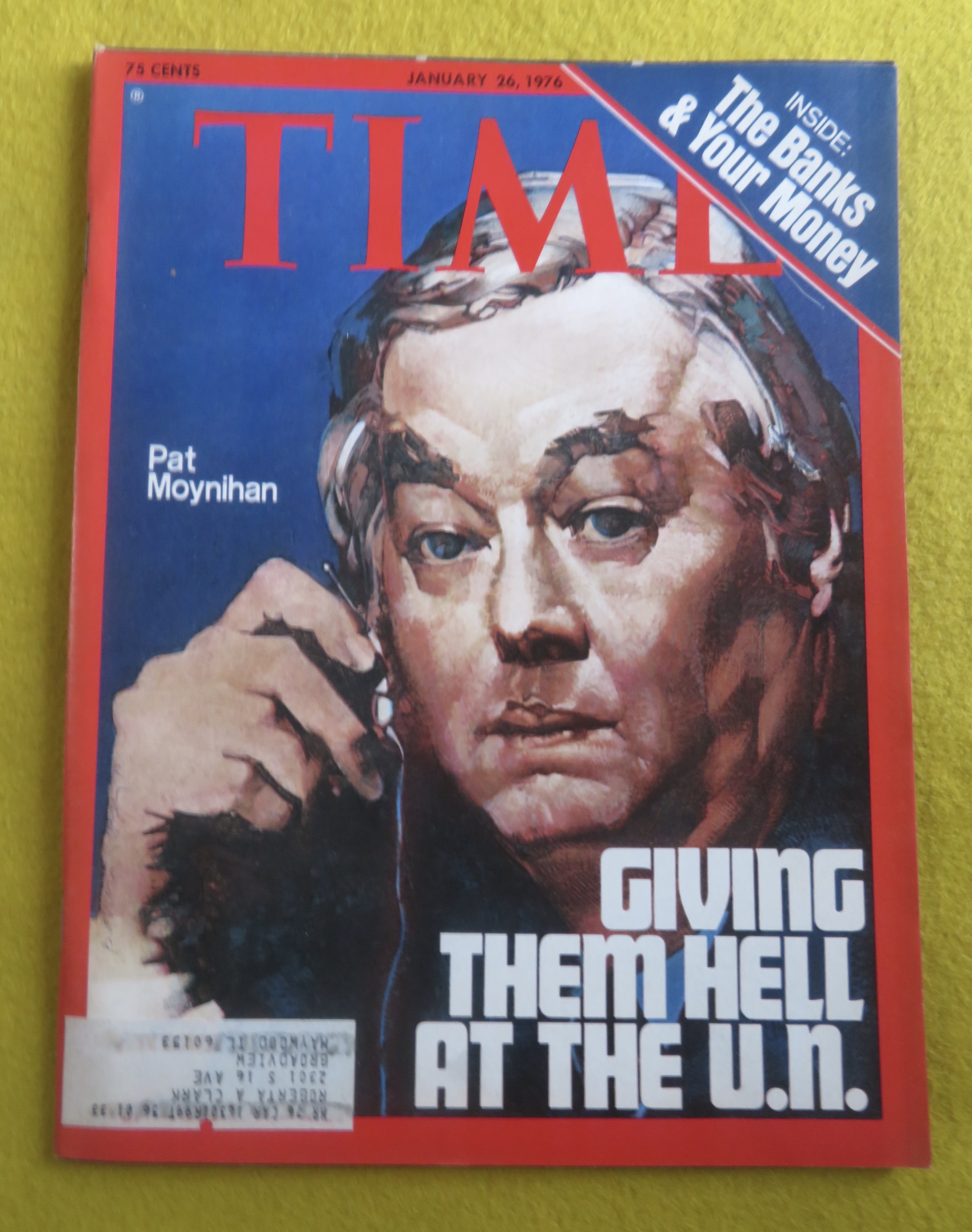 Time Magazine January 26, 1976 Pat Moynihan