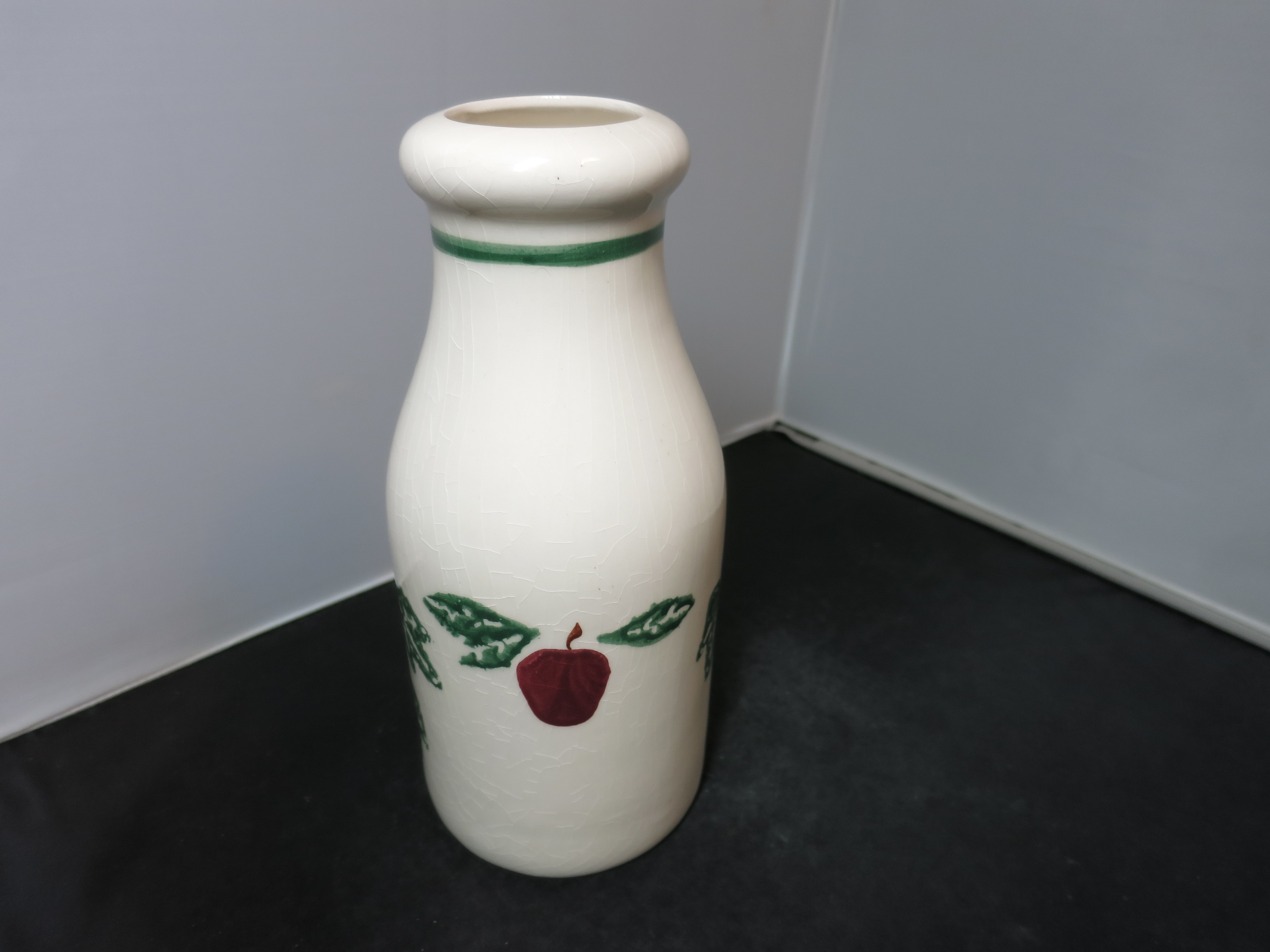 Crock Shop Milk Bottle Jug Apple Ivy Santa Ana CA