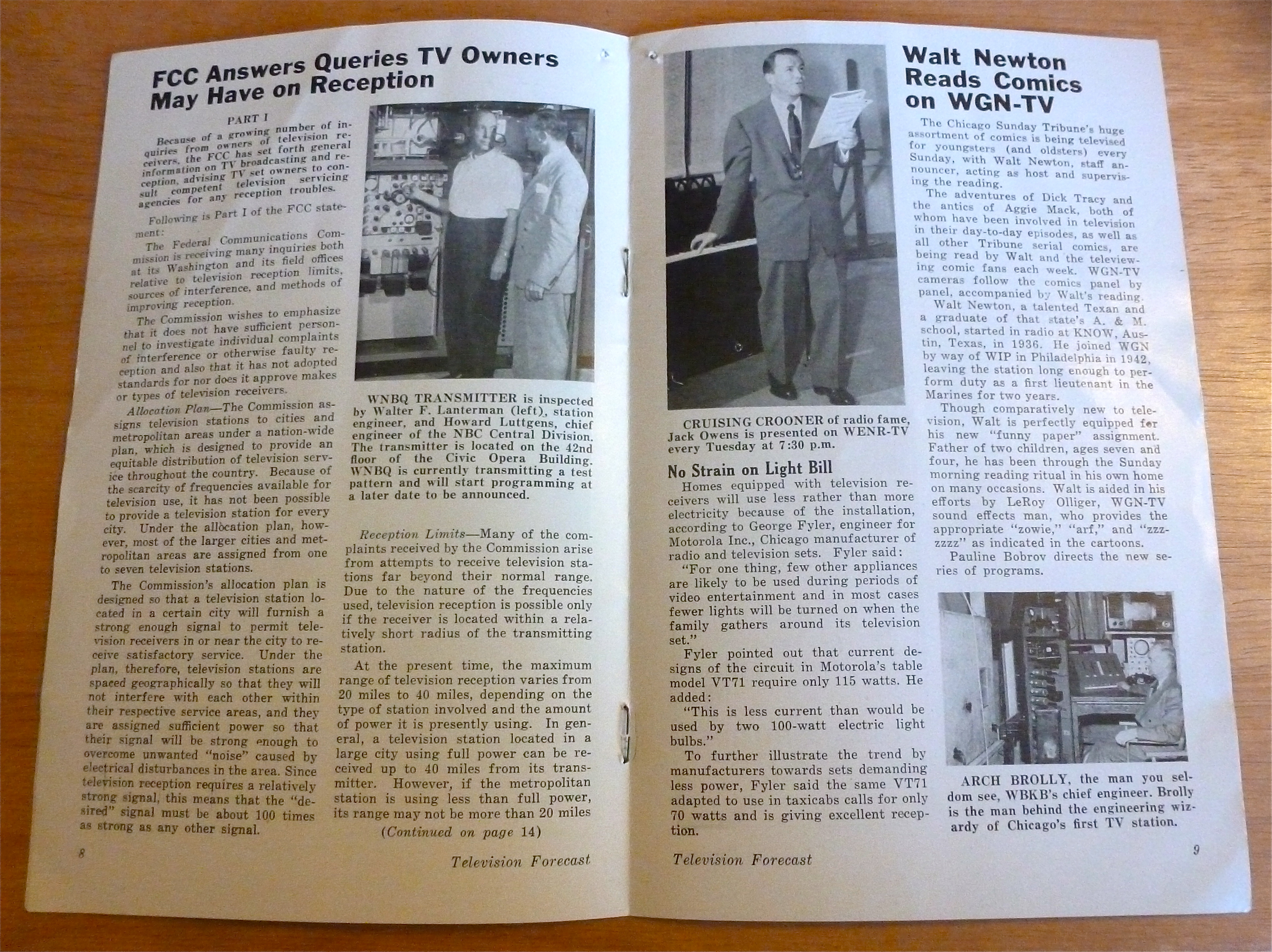 1948 Chicago Television Forecast Vol.1-#23 Johnny Hill