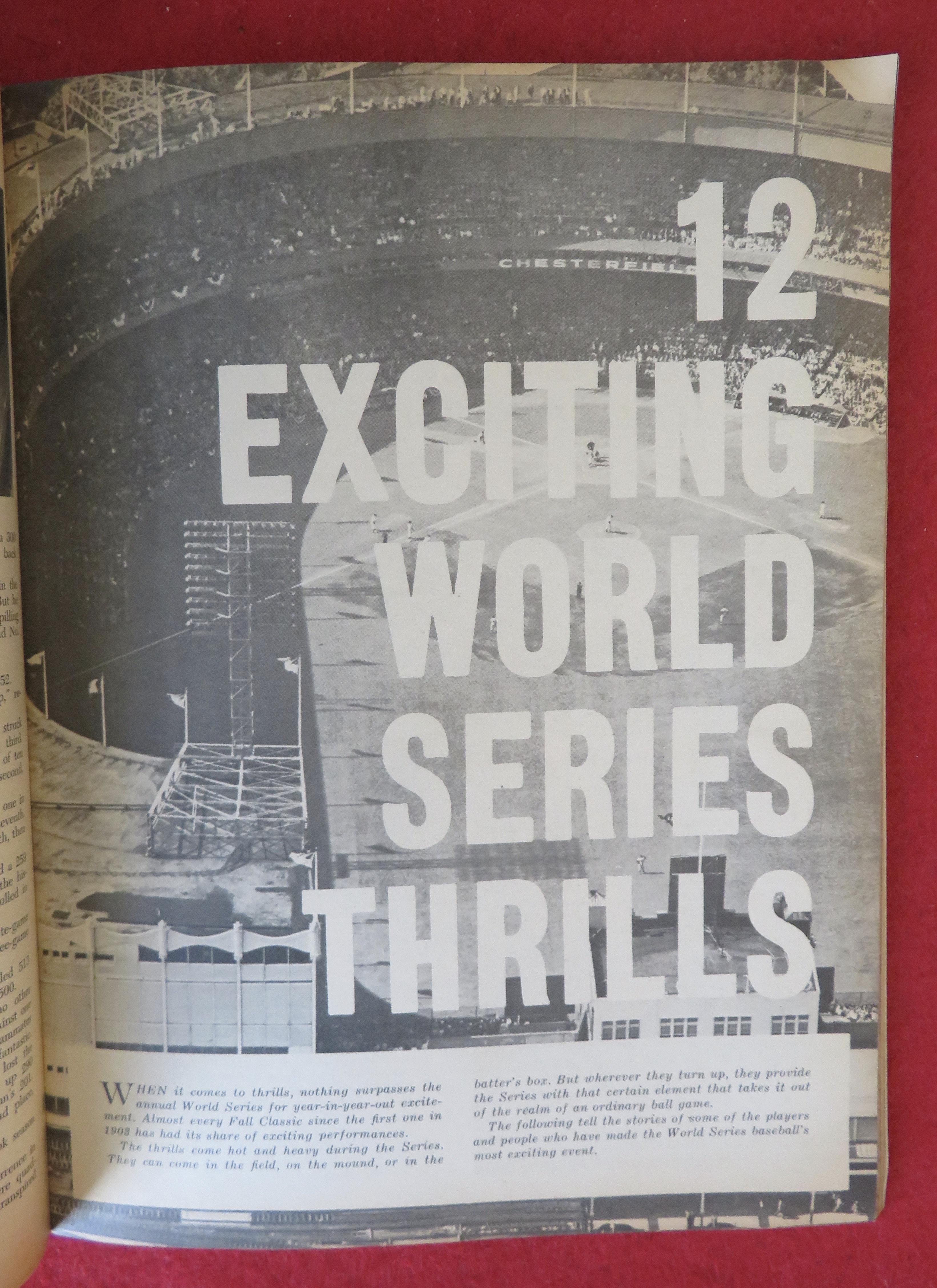 Sports Action Magazine September 1962 World Series