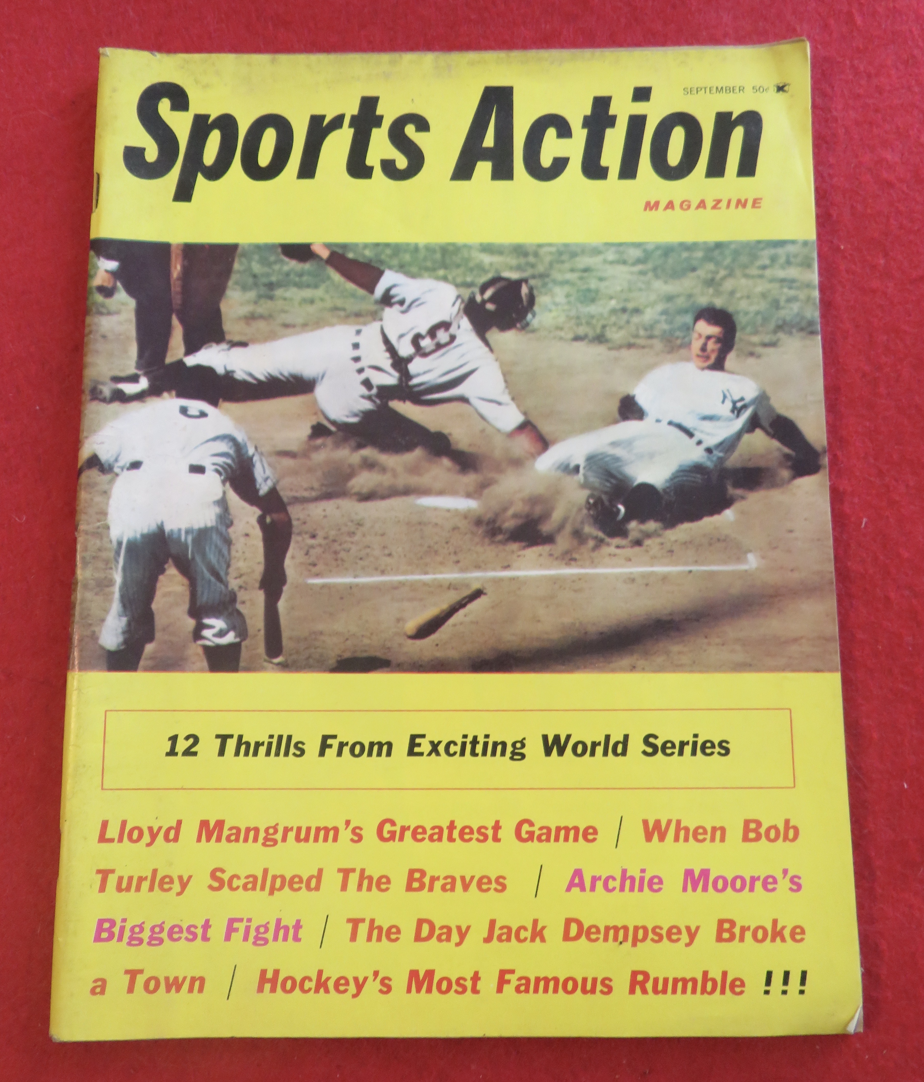 Sports Action Magazine September 1962 World Series