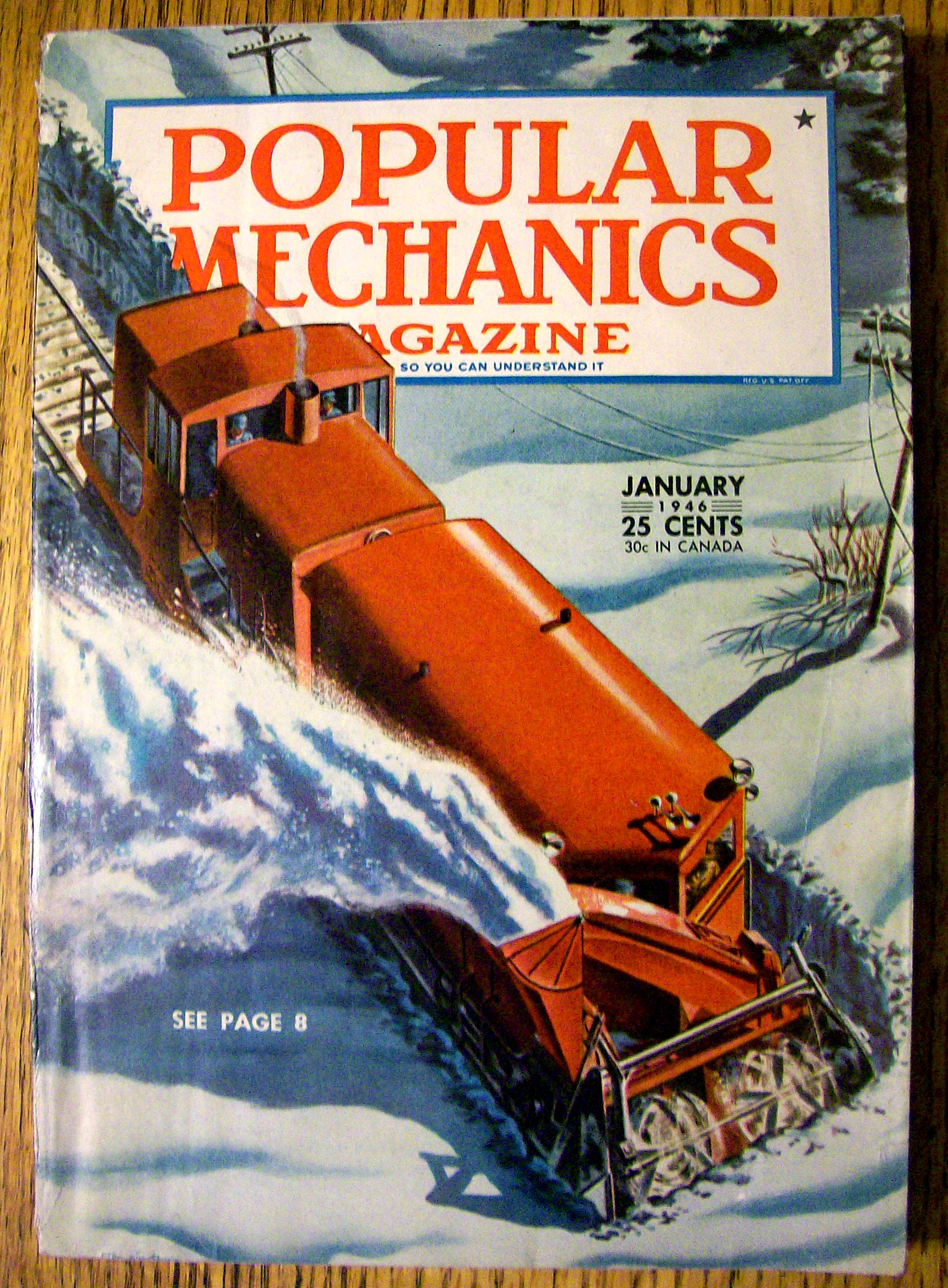 Popular Mechanics January 1946 Train Plow