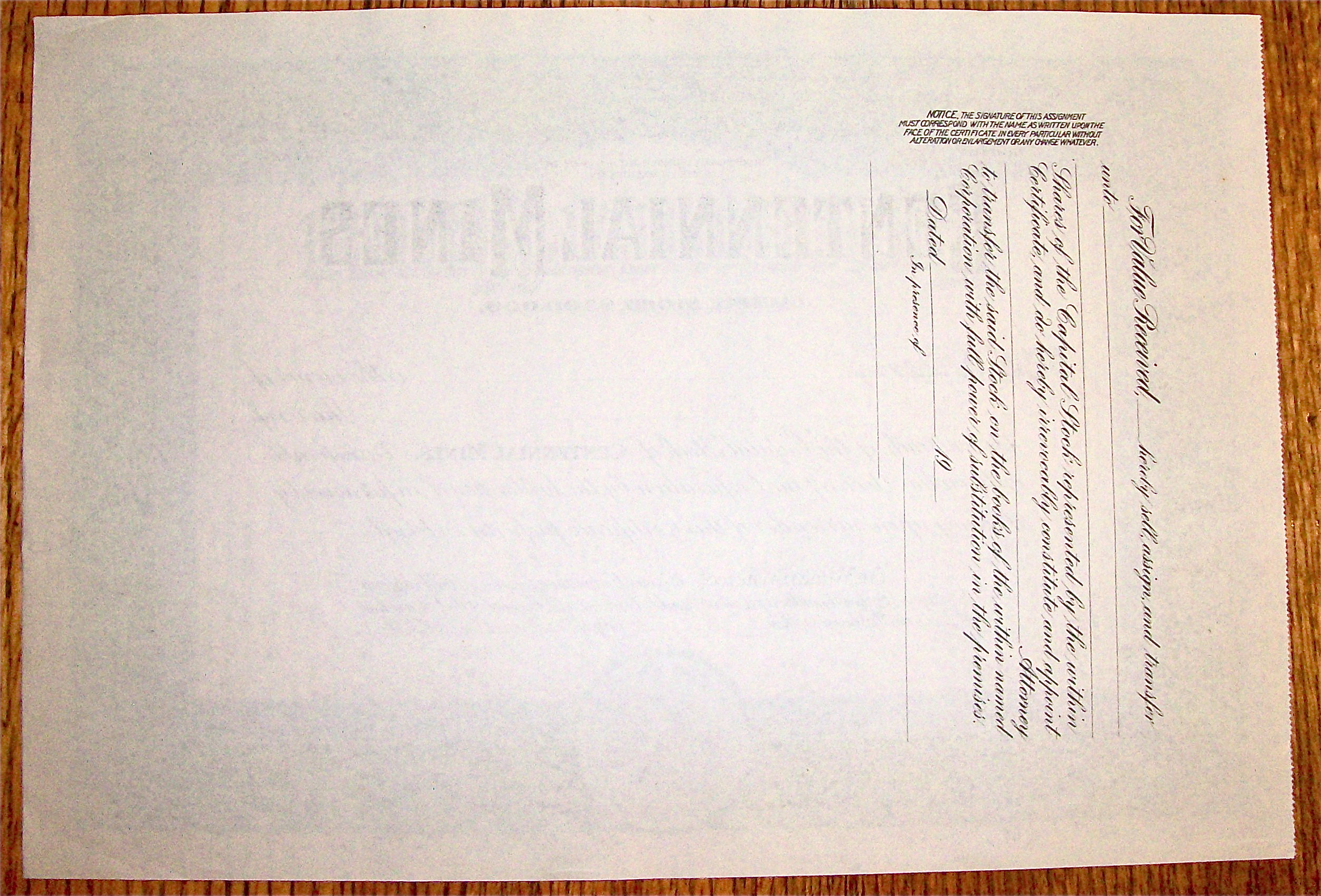 1920's Centennial Mines Stock Certificate