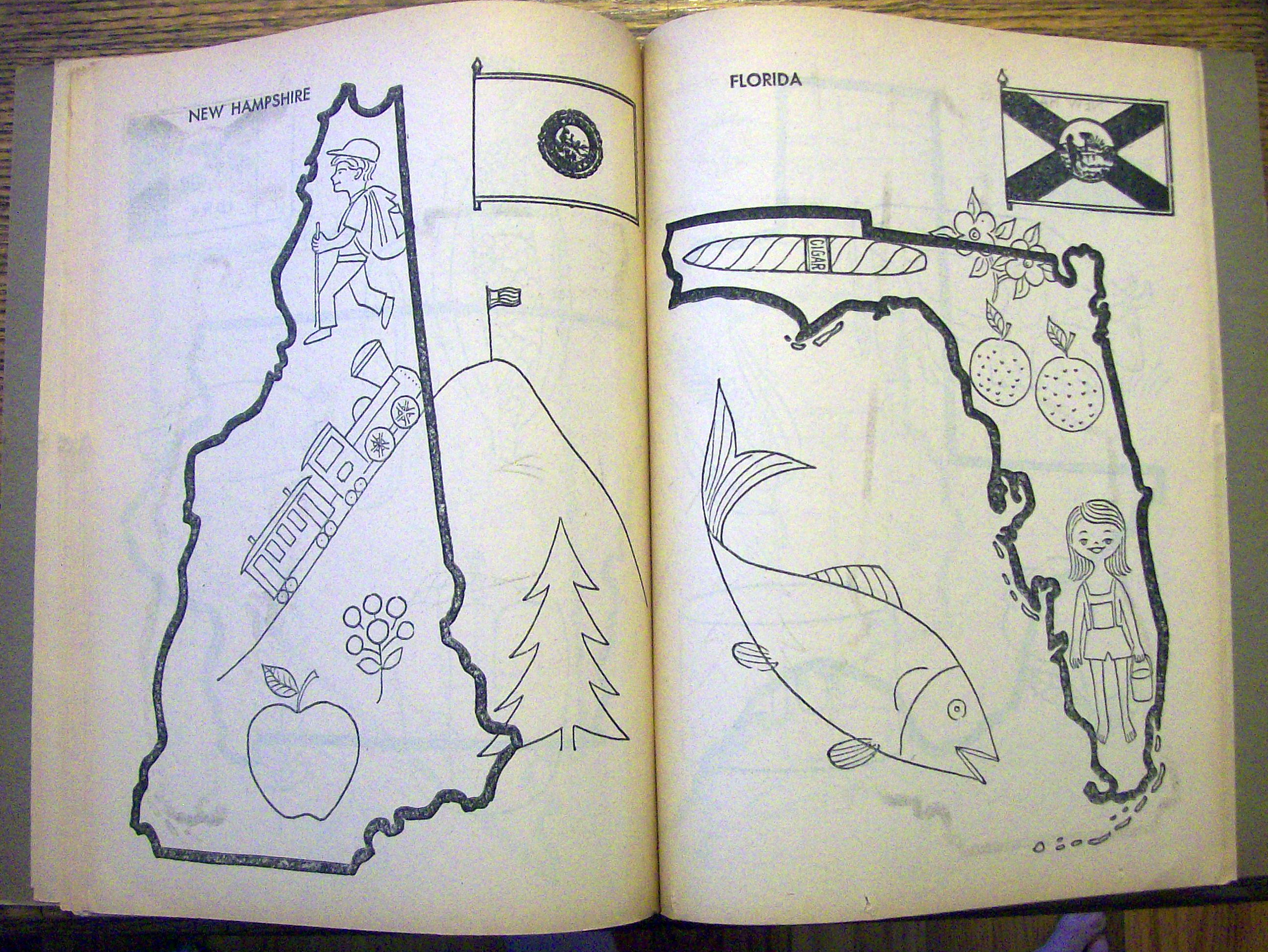 Fifty States To Color 1960 (Treasure Coloring Book)
