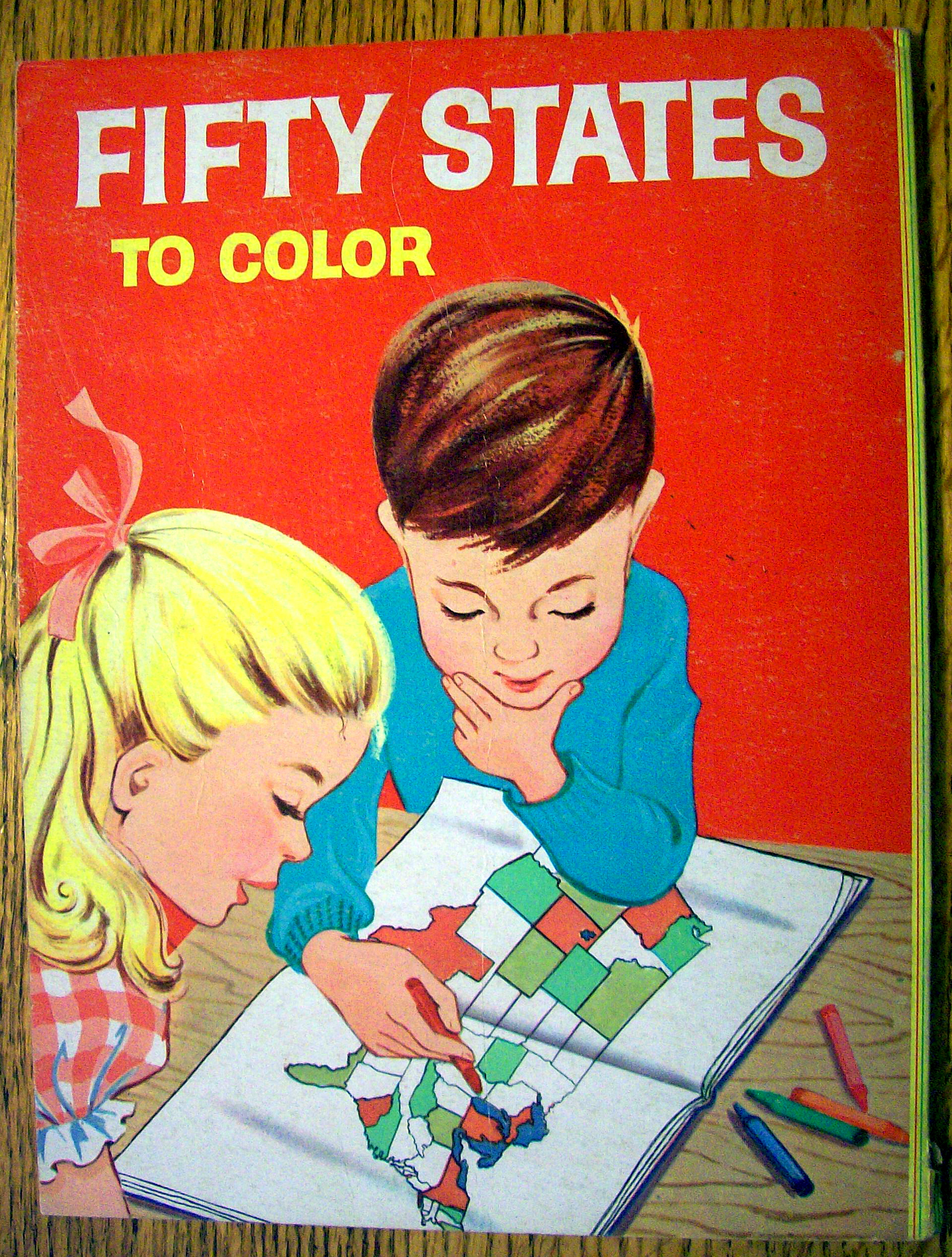 Fifty States To Color 1960 (Treasure Coloring Book)