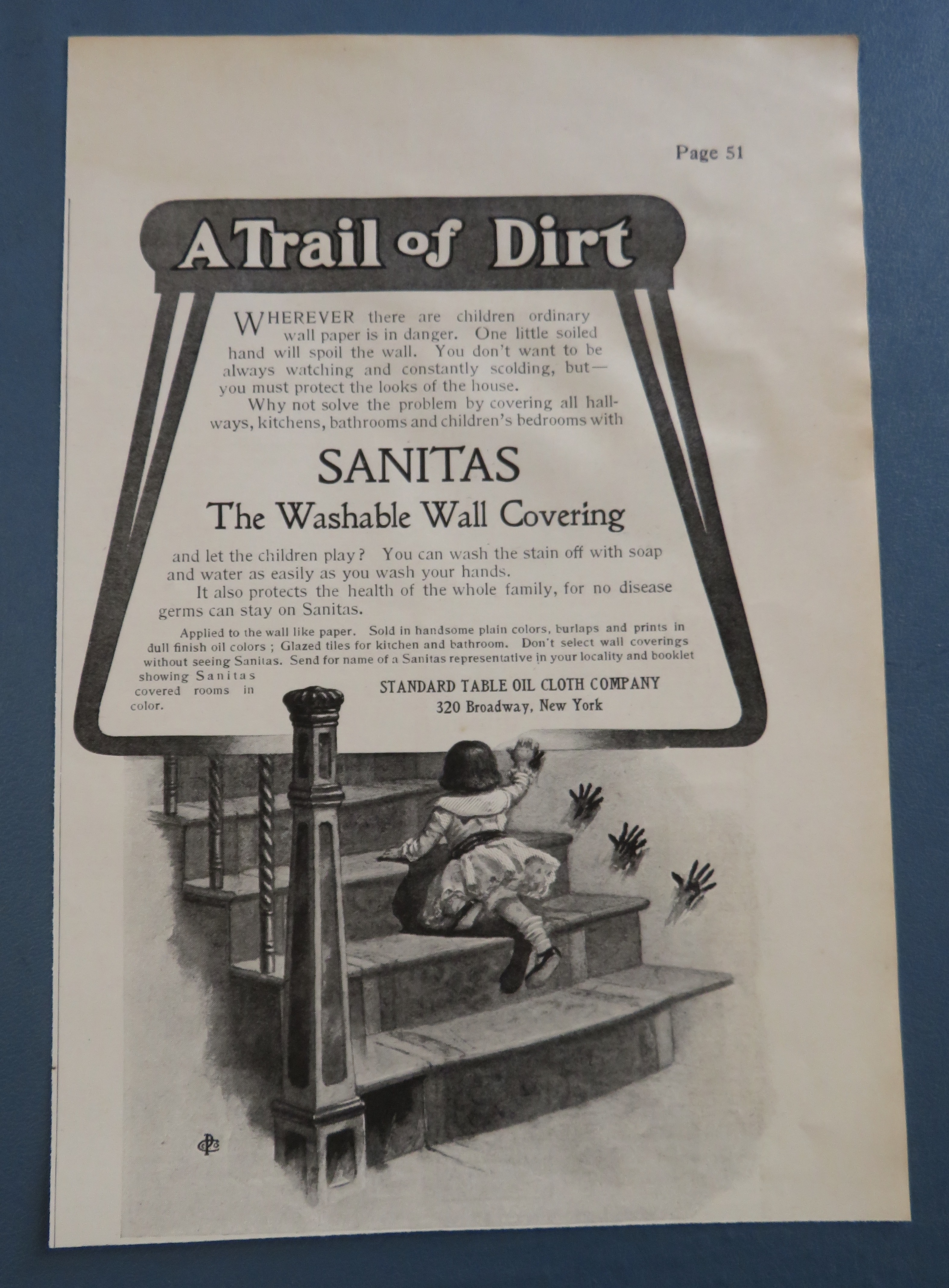 1905 Sanitas Washable Wall Covering with Baby