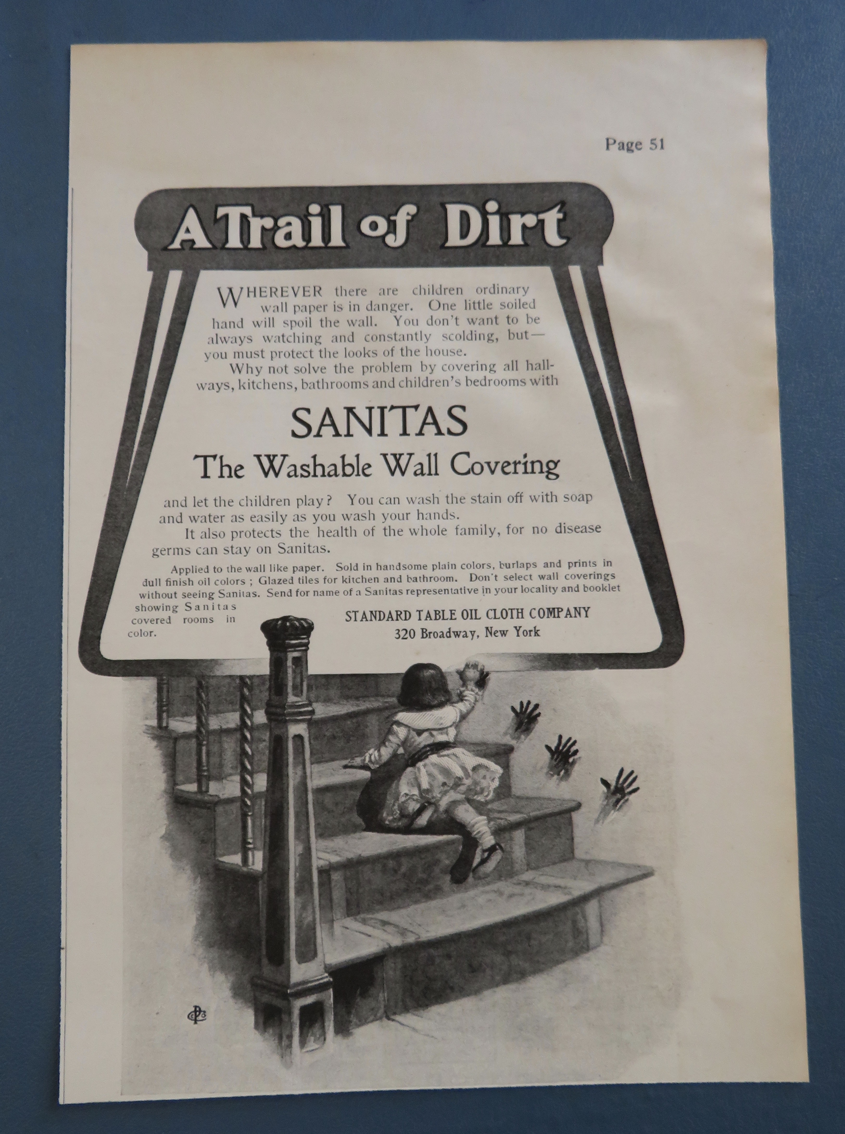 1905 Sanitas Washable Wall Covering with Baby