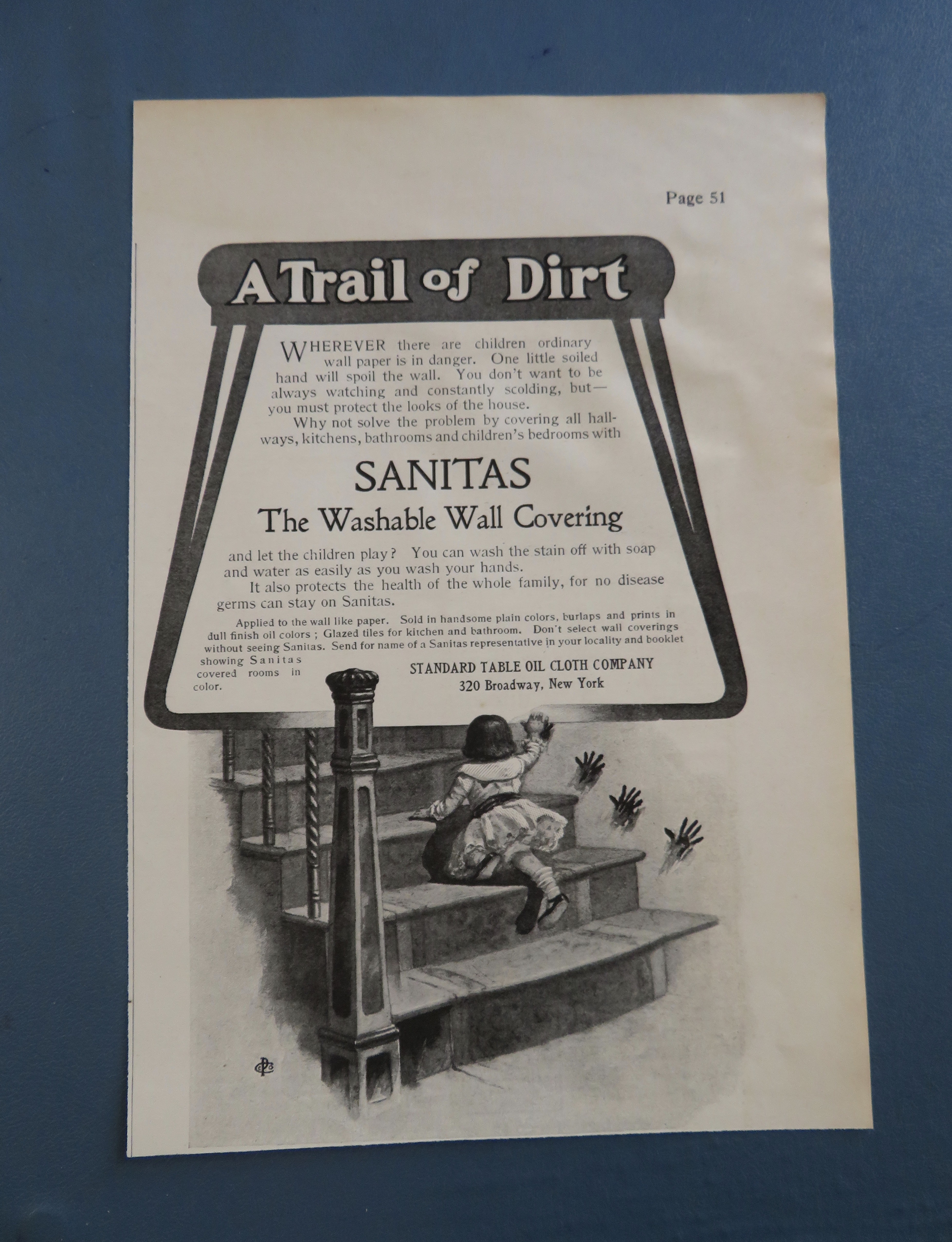 1905 Sanitas Washable Wall Covering with Baby