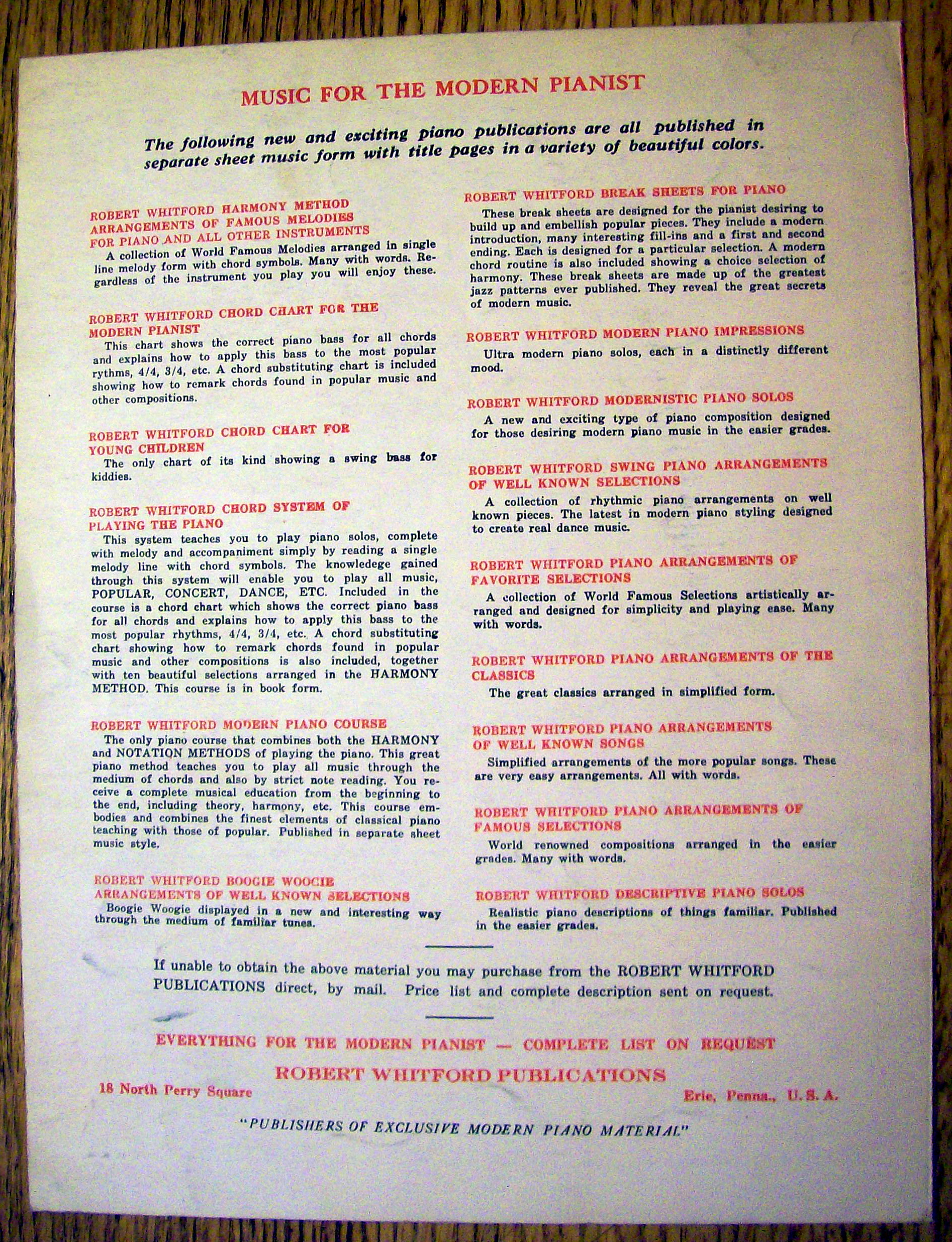 1945 Liebestraum By Robert Whitford