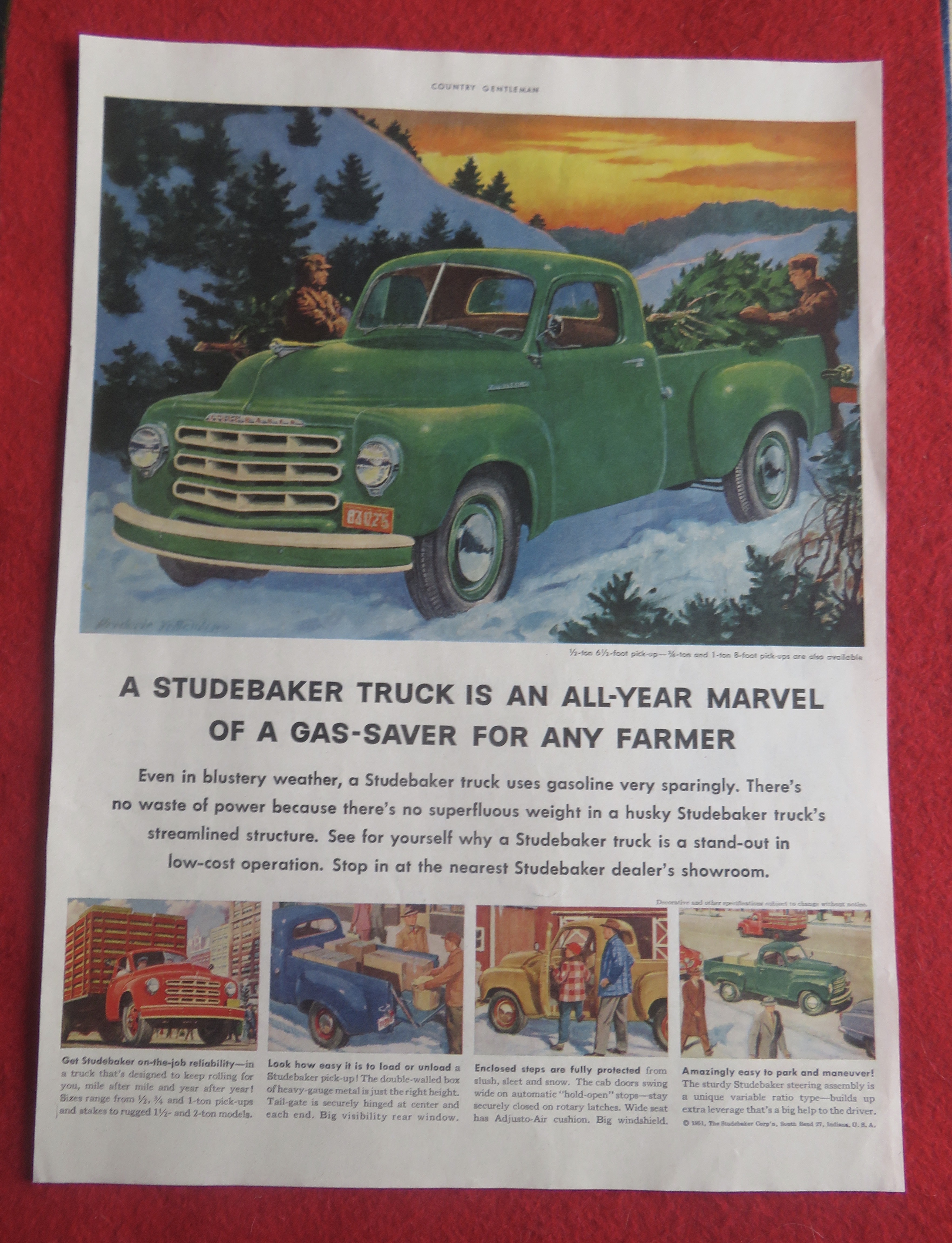 1951 Studebaker Truck with Half Ton Pick Up Truck