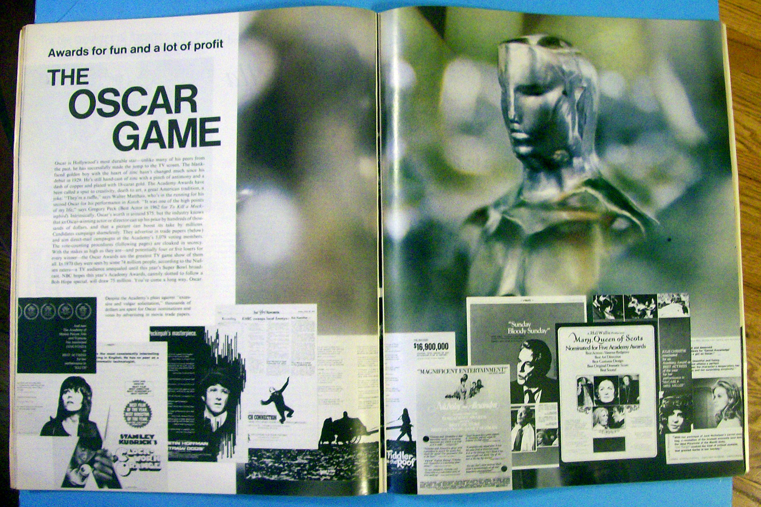 Life Magazine April 7, 1972 The Oscars