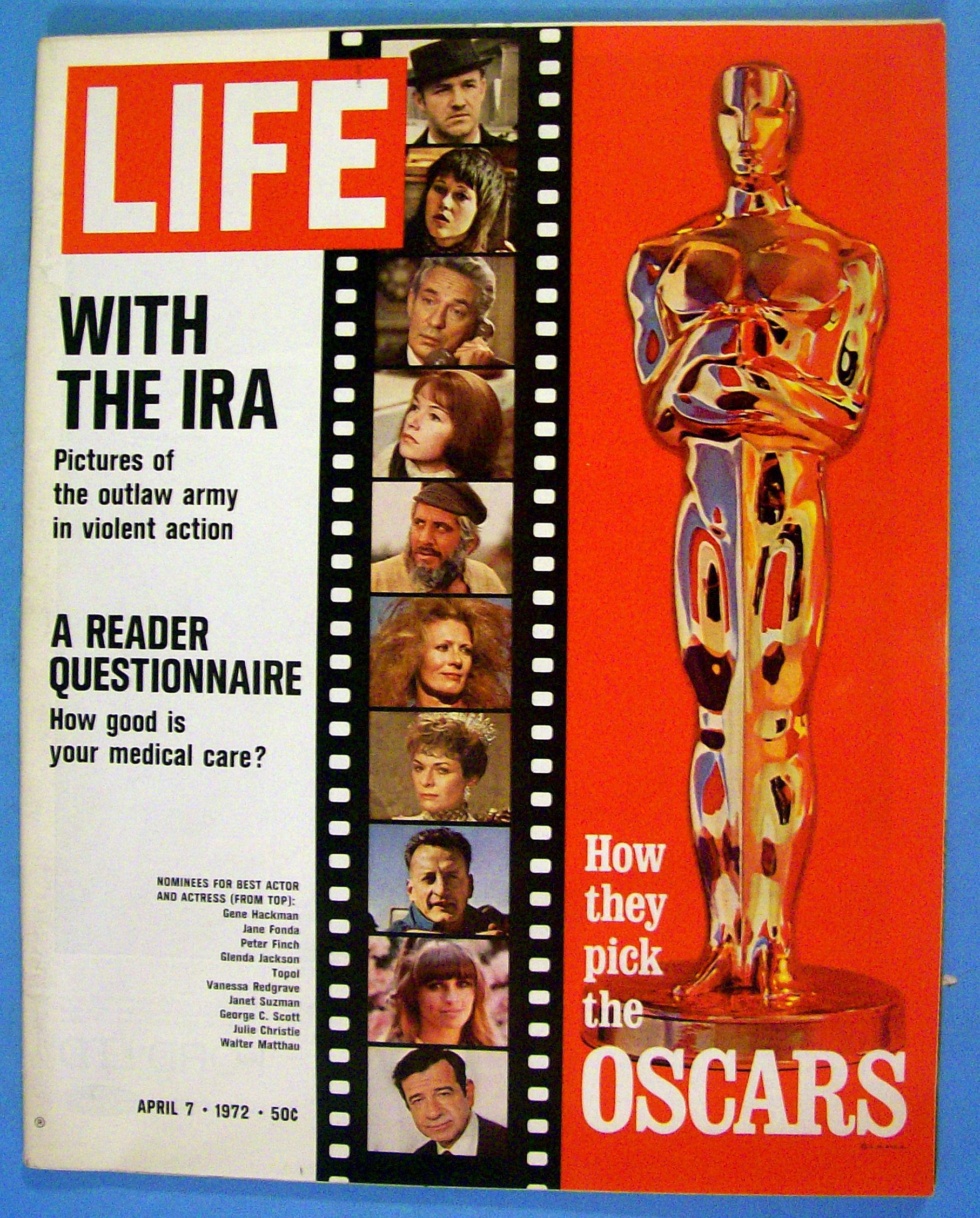 Life Magazine April 7, 1972 The Oscars