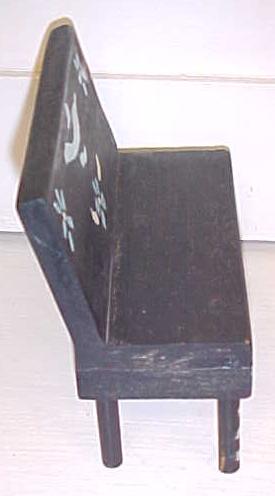 Dollhouse Bench Furniture Hand Painted Primitive