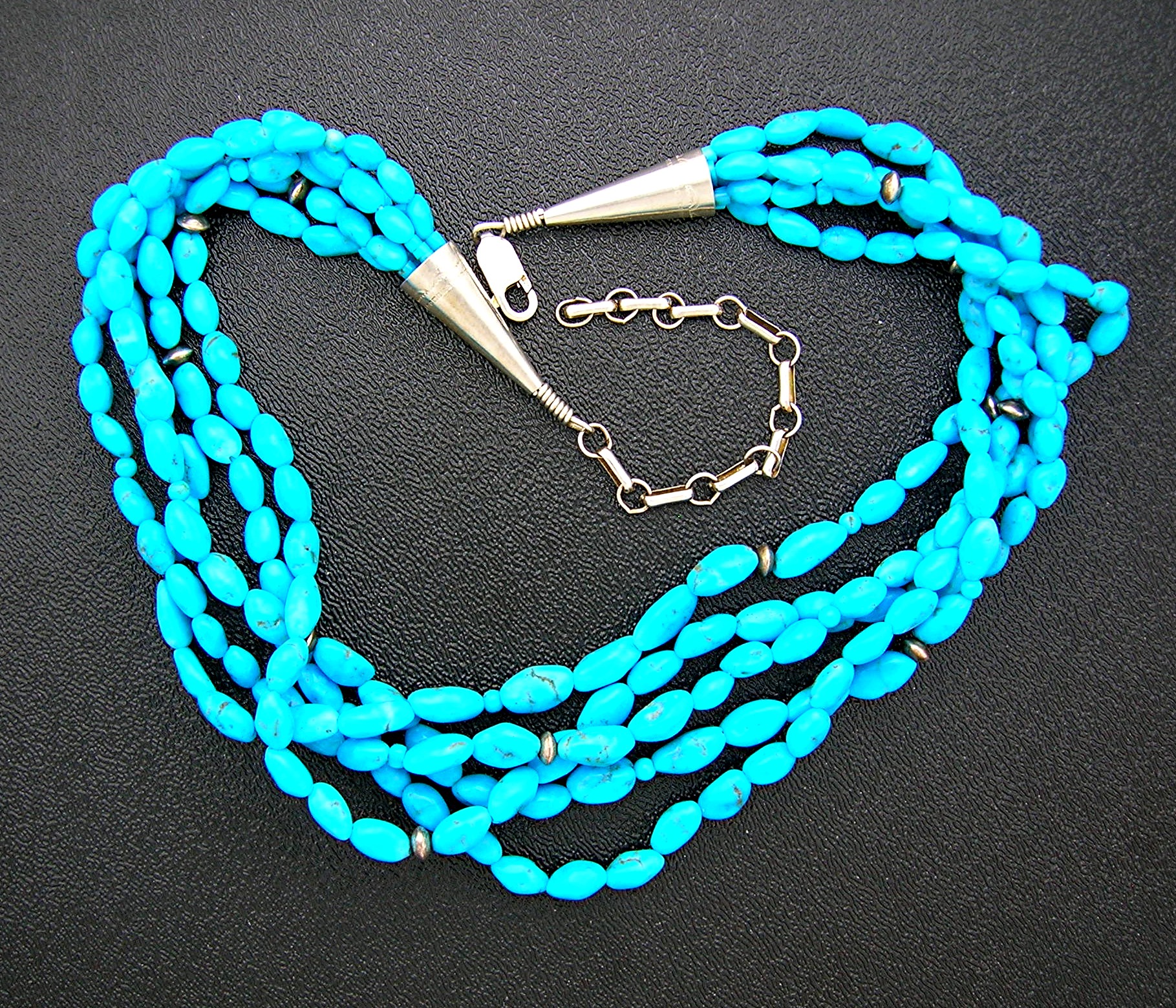 Native American Turquoise Sterling Silver Necklace