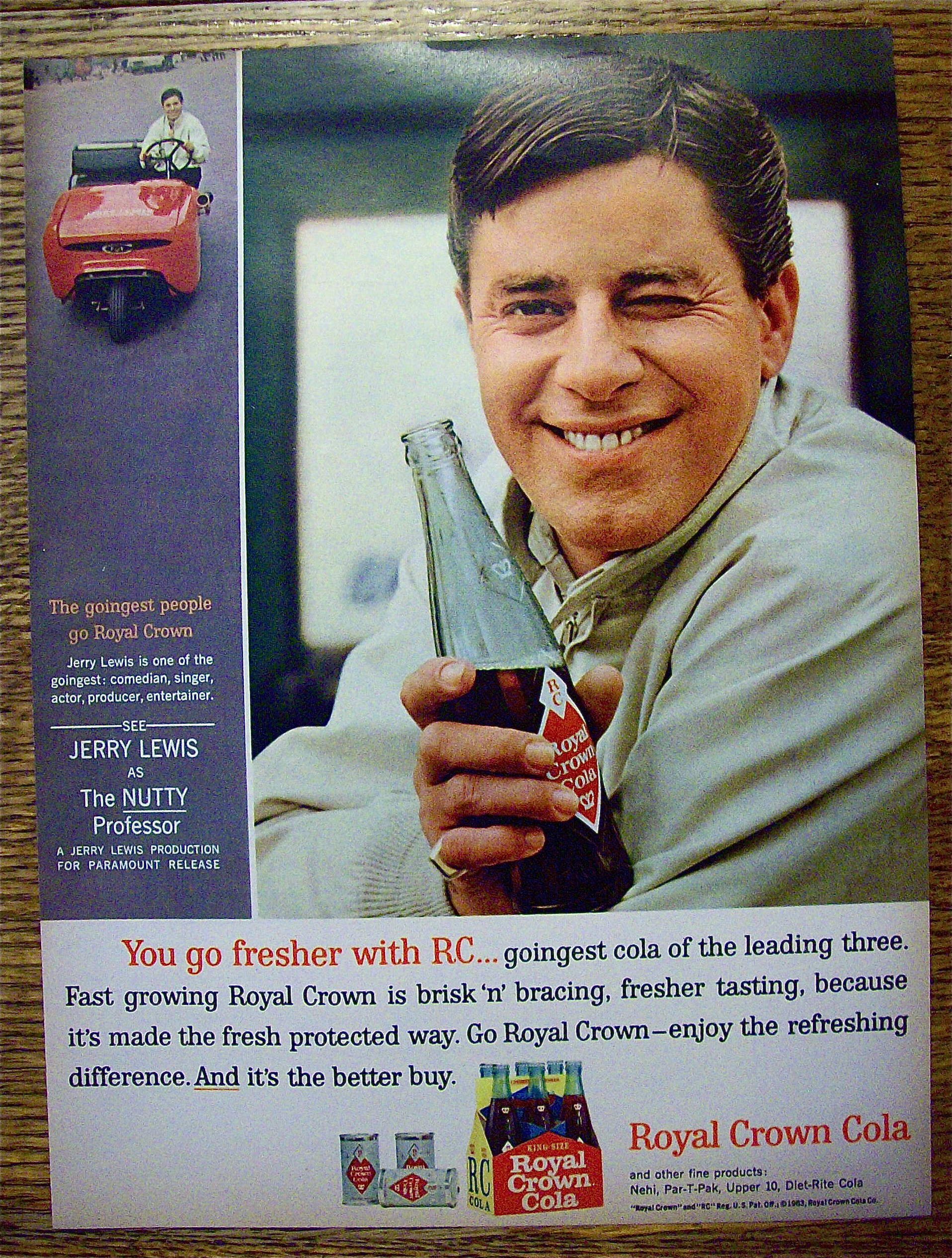 1963 Royal Crown Cola (RC) with Jerry Lewis