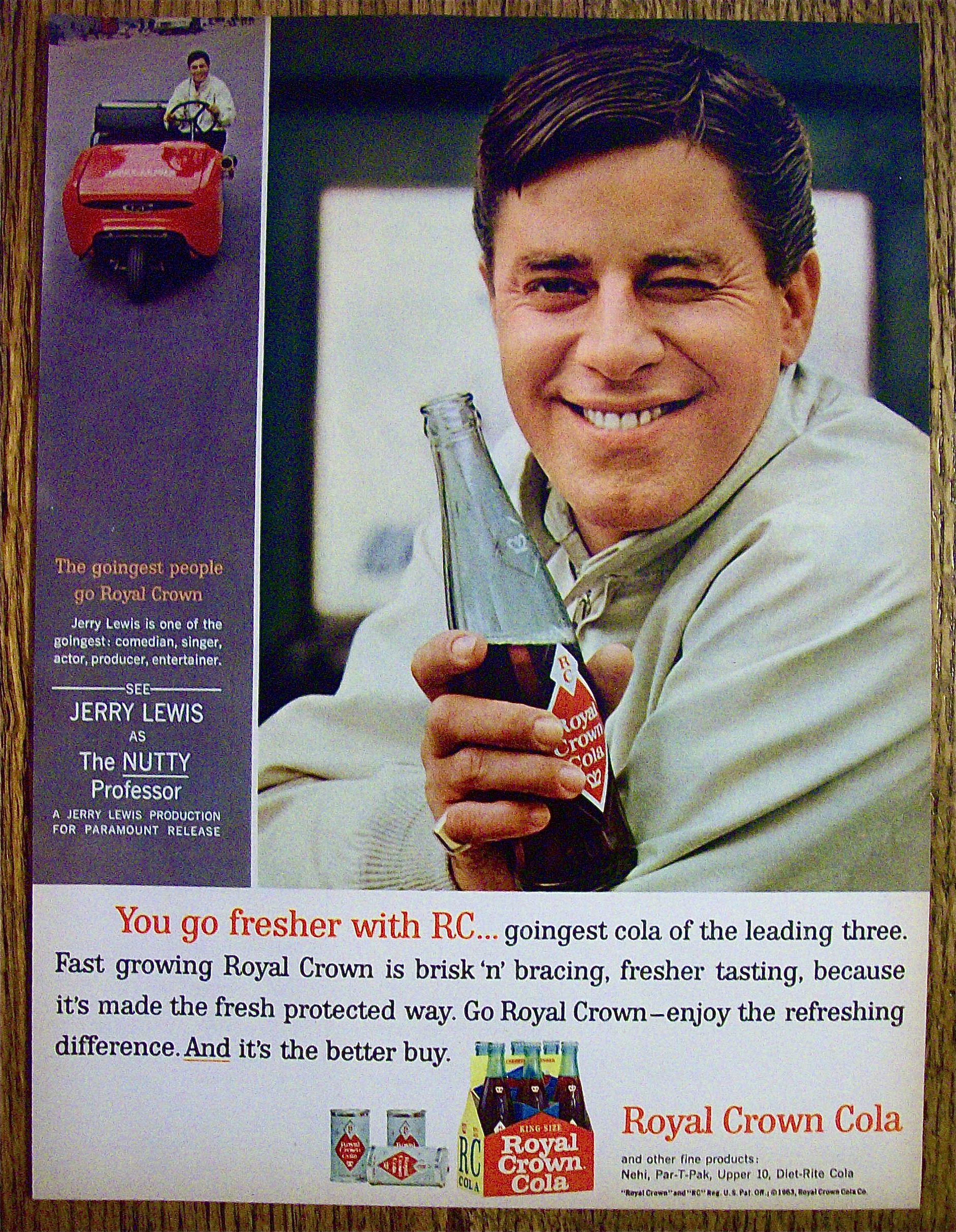 1963 Royal Crown Cola (RC) with Jerry Lewis