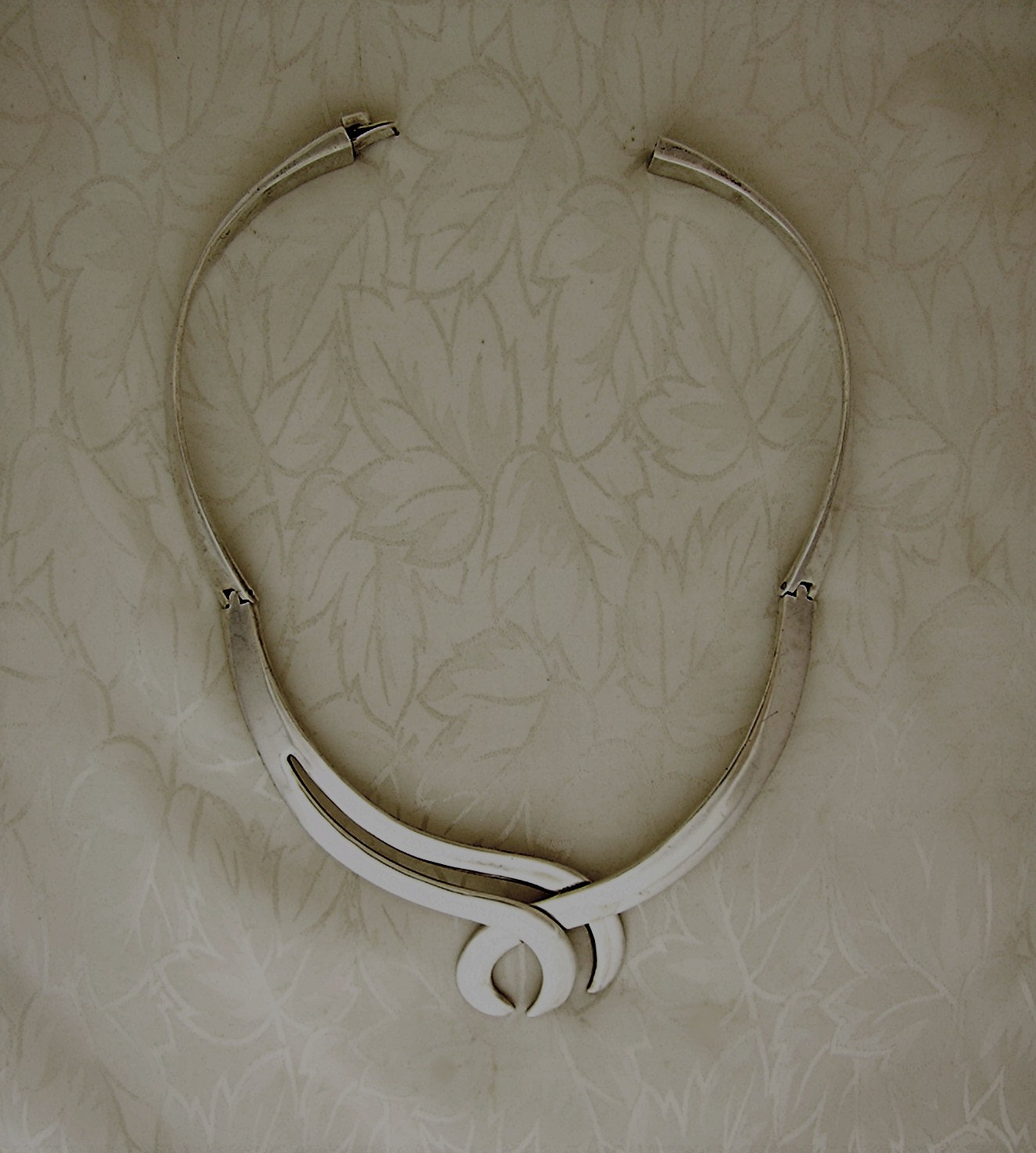 Sterling Silver Taxco Mexico Hinged Collar Necklace