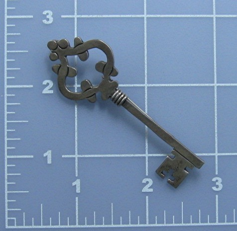 Sterling Silver Mexico Key Brooch TA-57