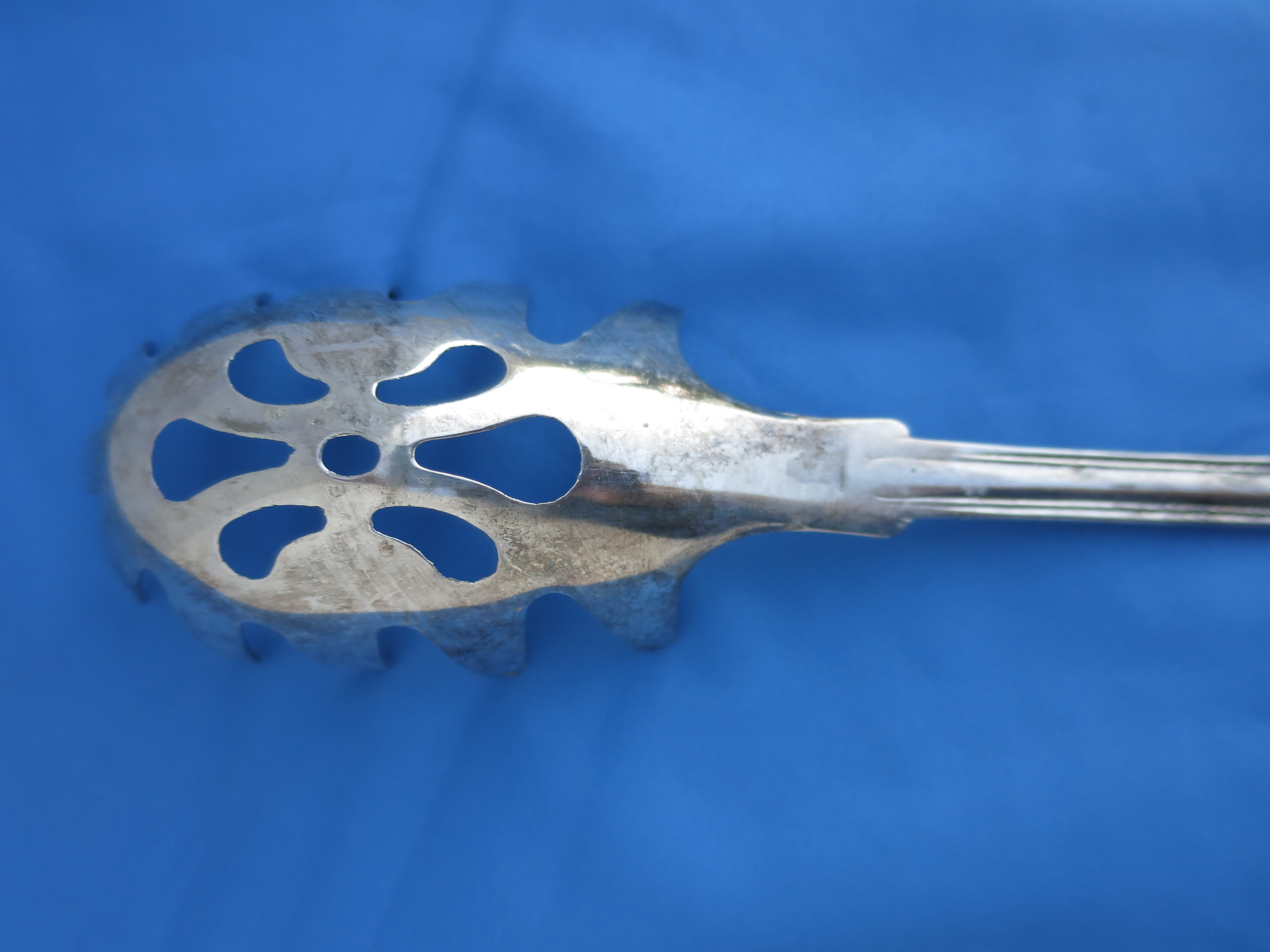 F B Rogers Silver Plate Pasta server spaghetti spoon Italy