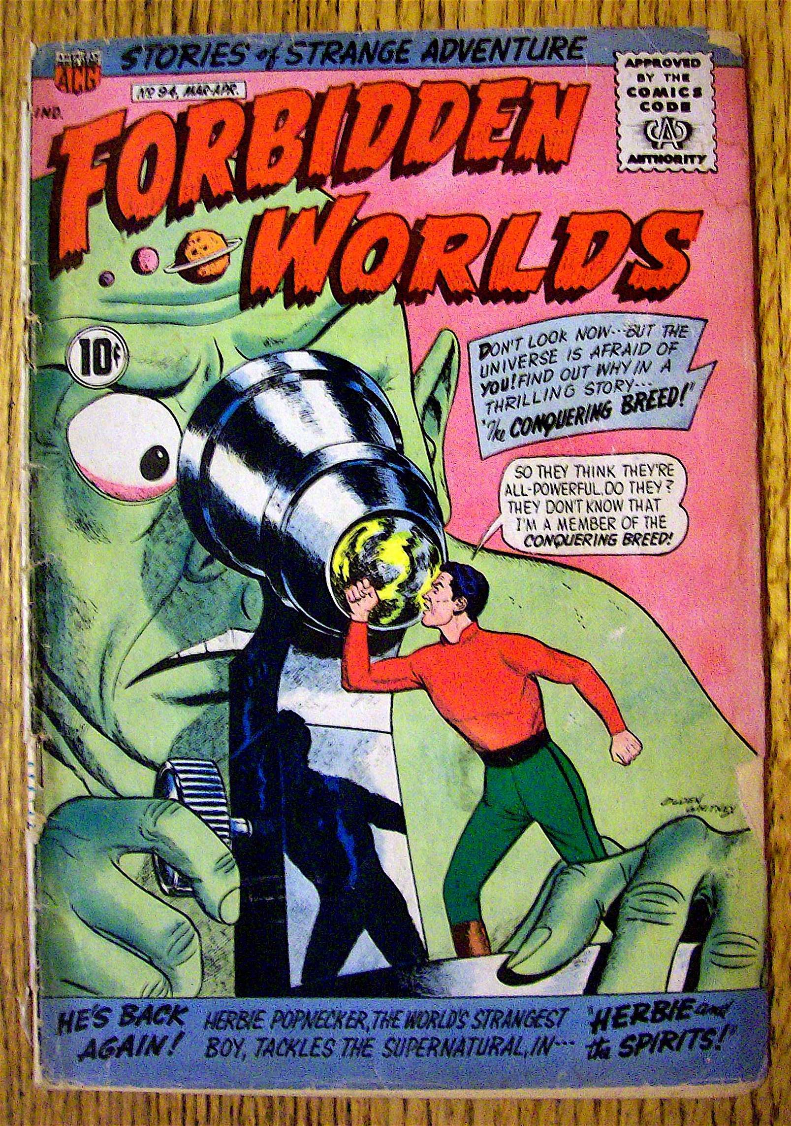 Forbidden Worlds Comic #94 March-April 1961
