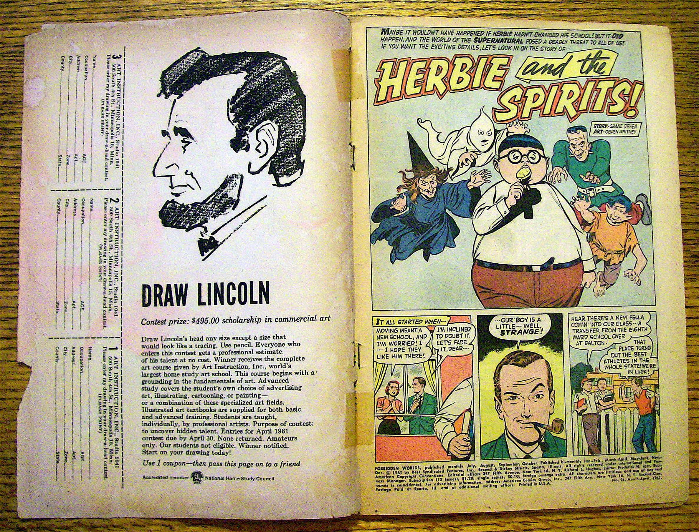Forbidden Worlds Comic #94 March-April 1961