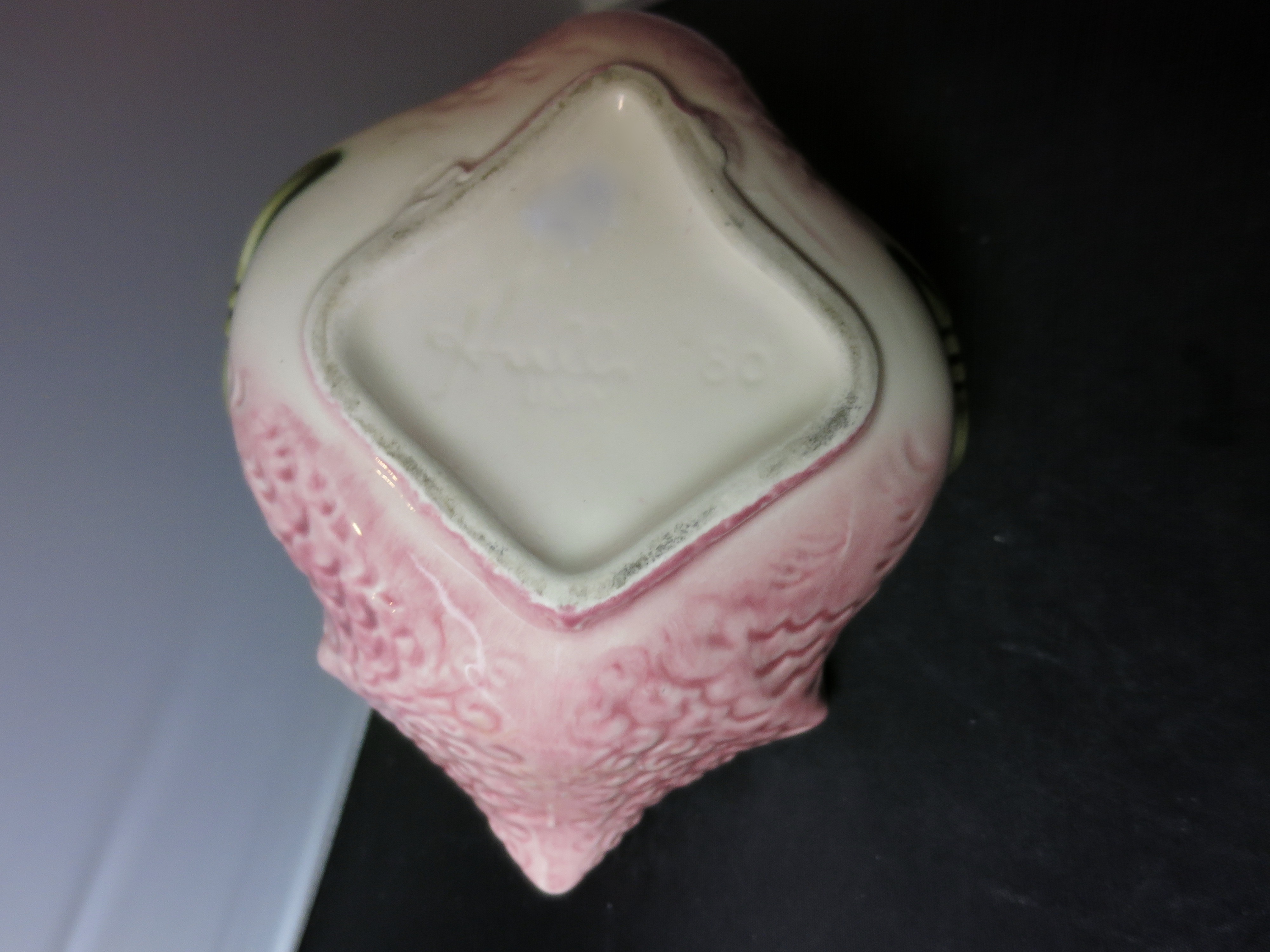 Hull Duck Planter Dish marked Hull USA 80 Pink Green
