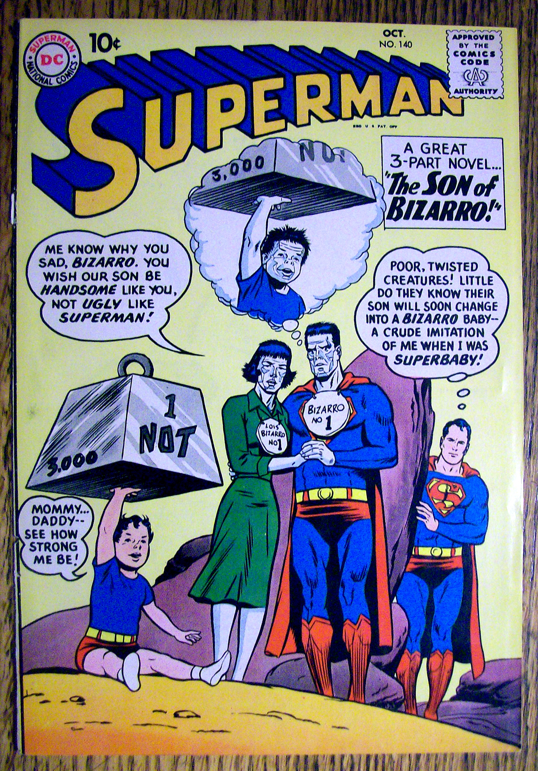 Superman Comic Cover-October 1960-Superman & Lois Lane