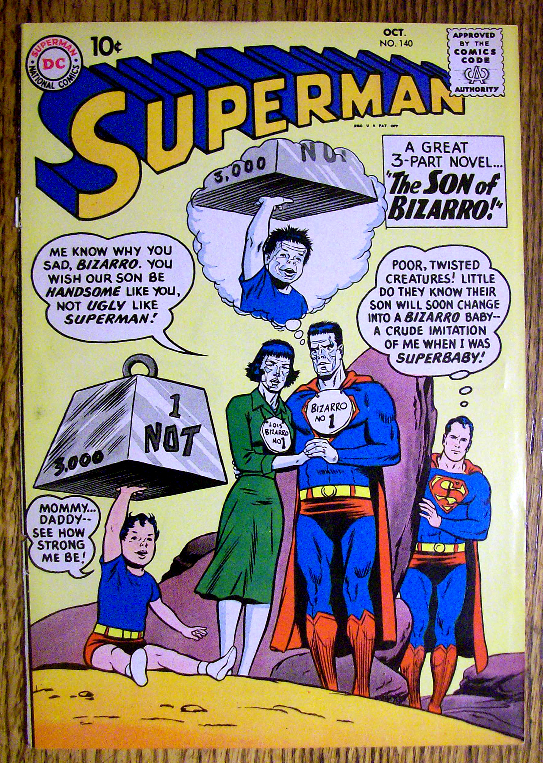 Superman Comic Cover-October 1960-Superman & Lois Lane