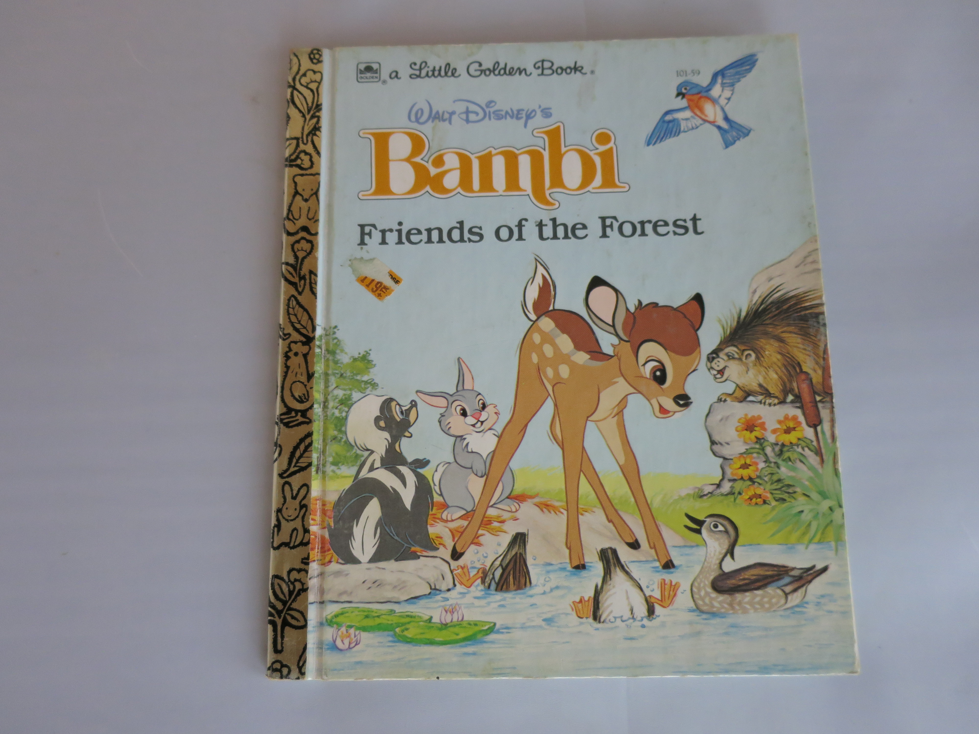 A little Golden Book Bambi Friends of the Forest 1975