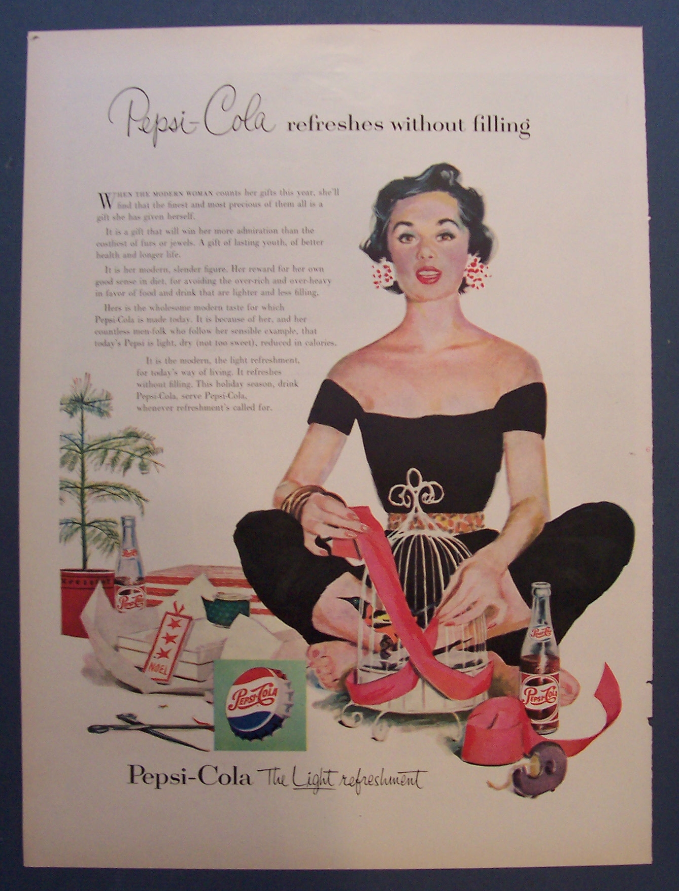 Vintage Ad: 1954  Pepsi  Cola