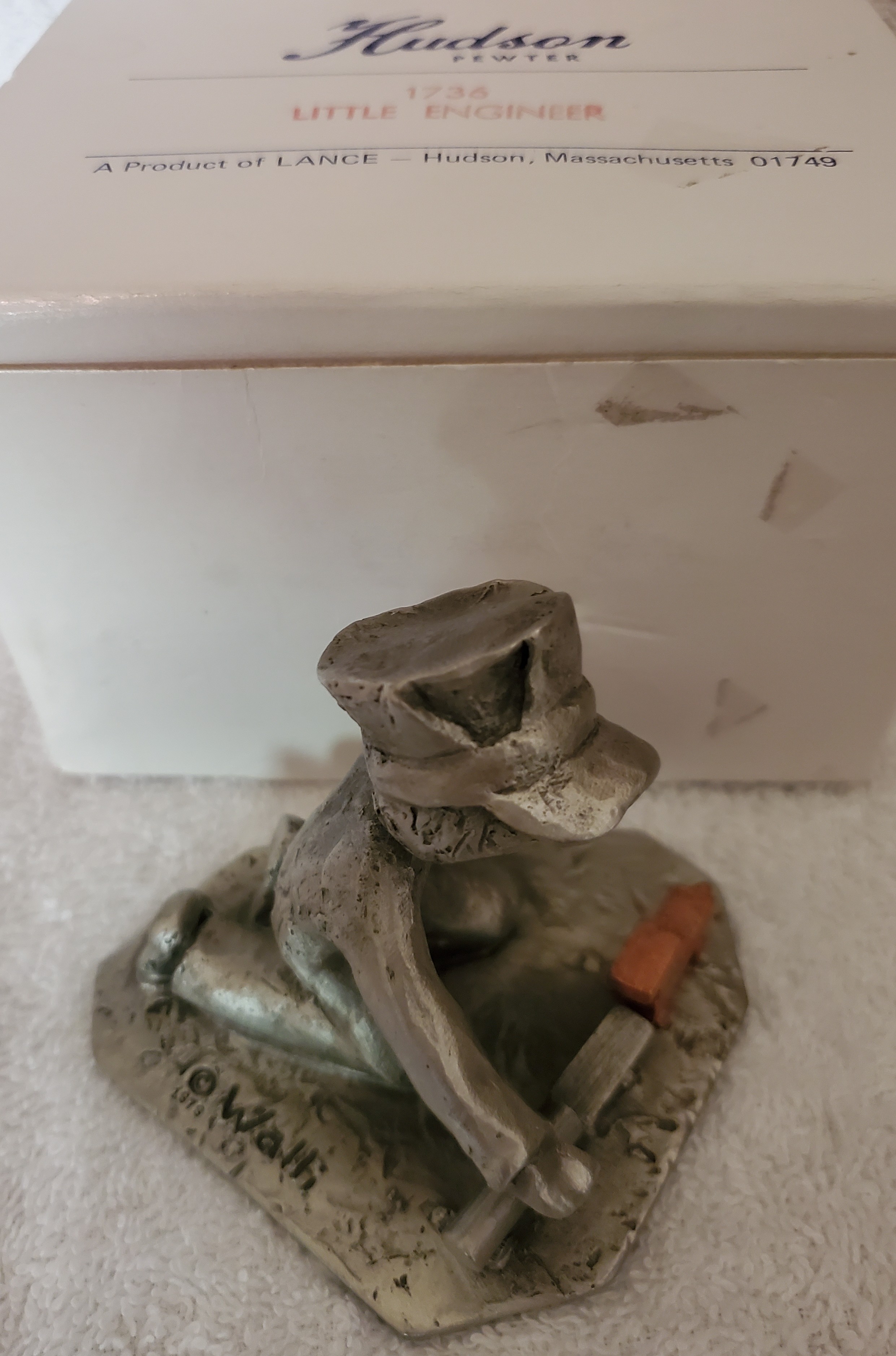 Hudson Pewter Walli Ortman Little Engineer