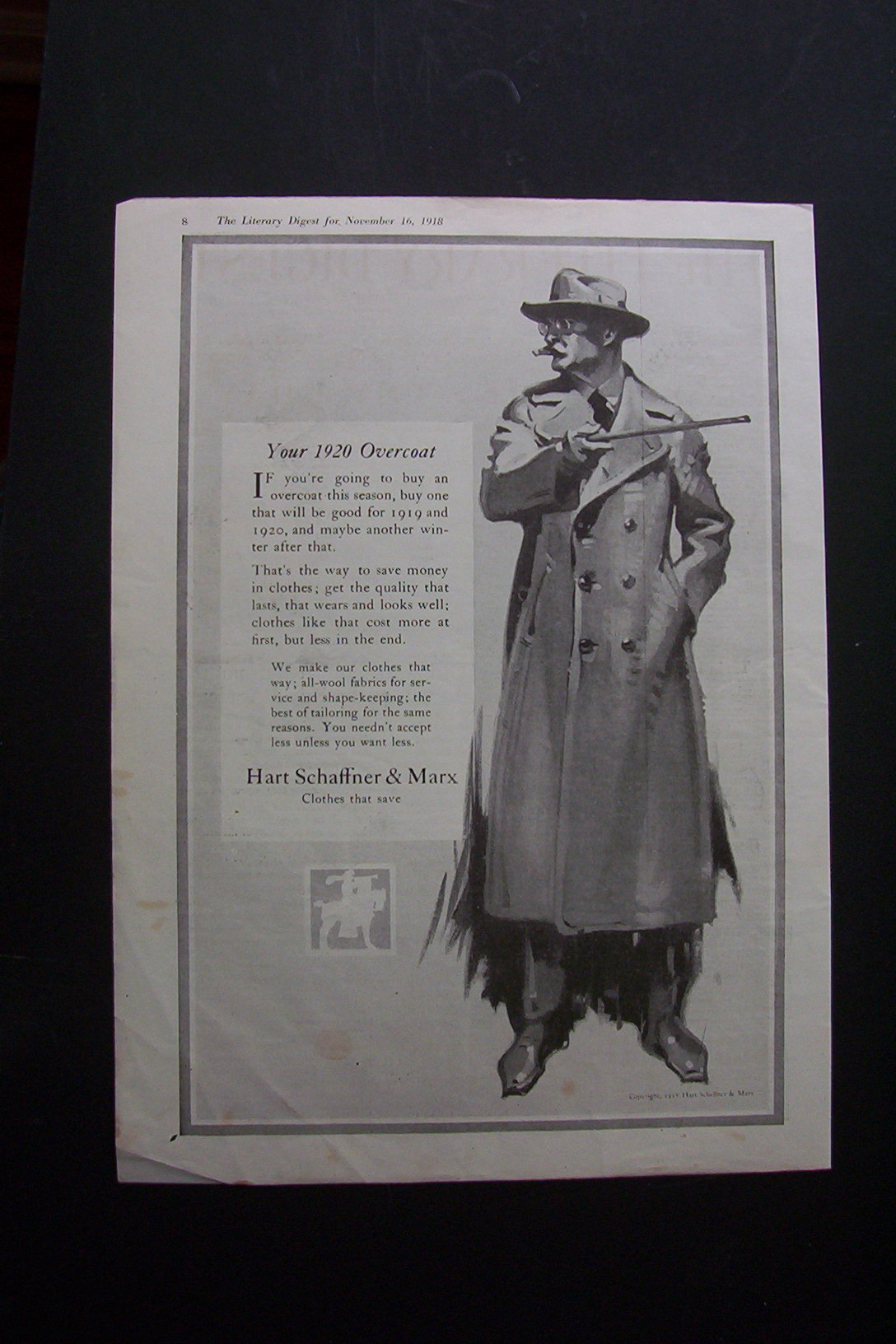 1918  Hart  Schaffner  &  Marx