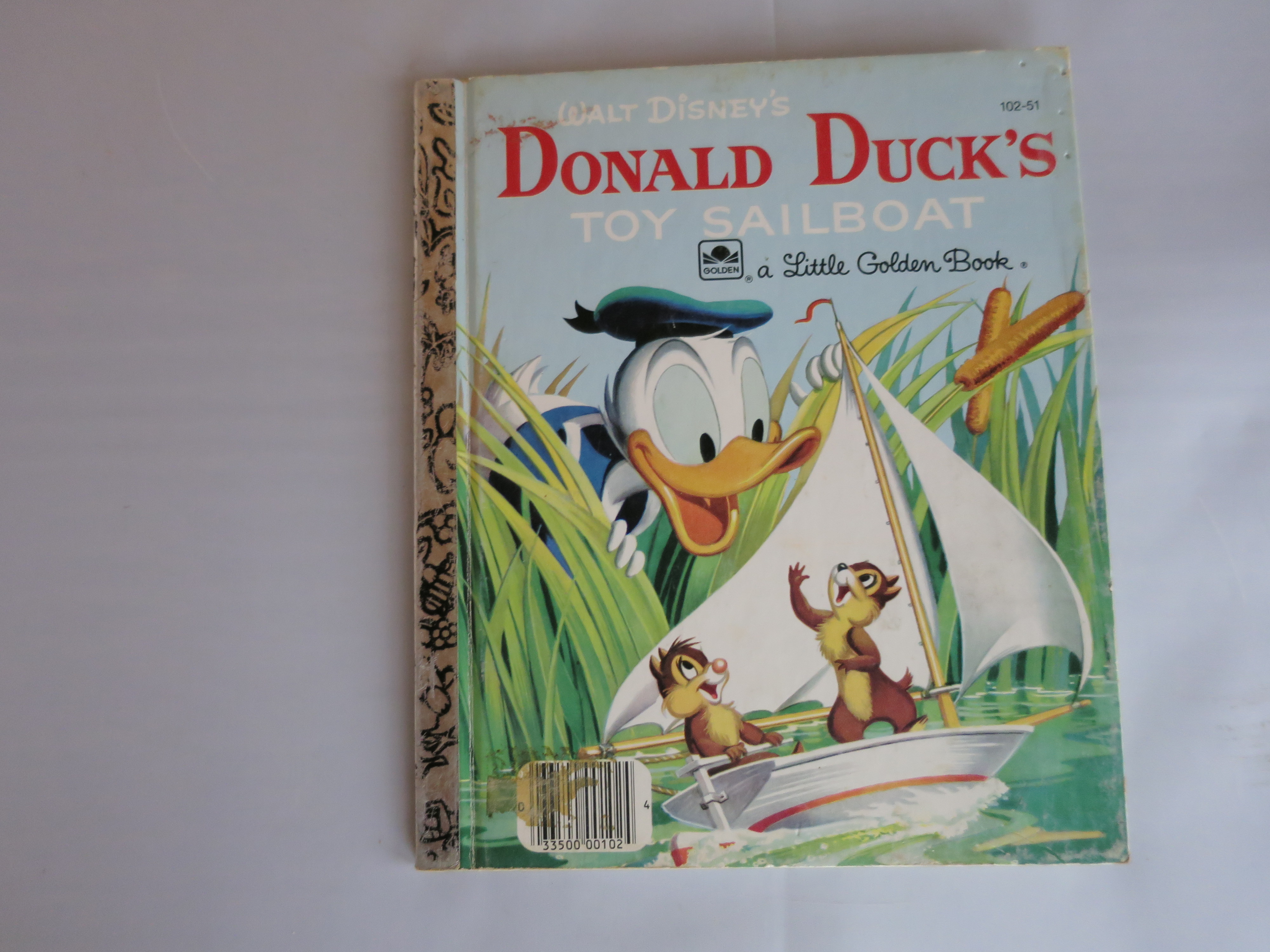 a Little Golden Book Donald Duck's Toy Sailboat 1954