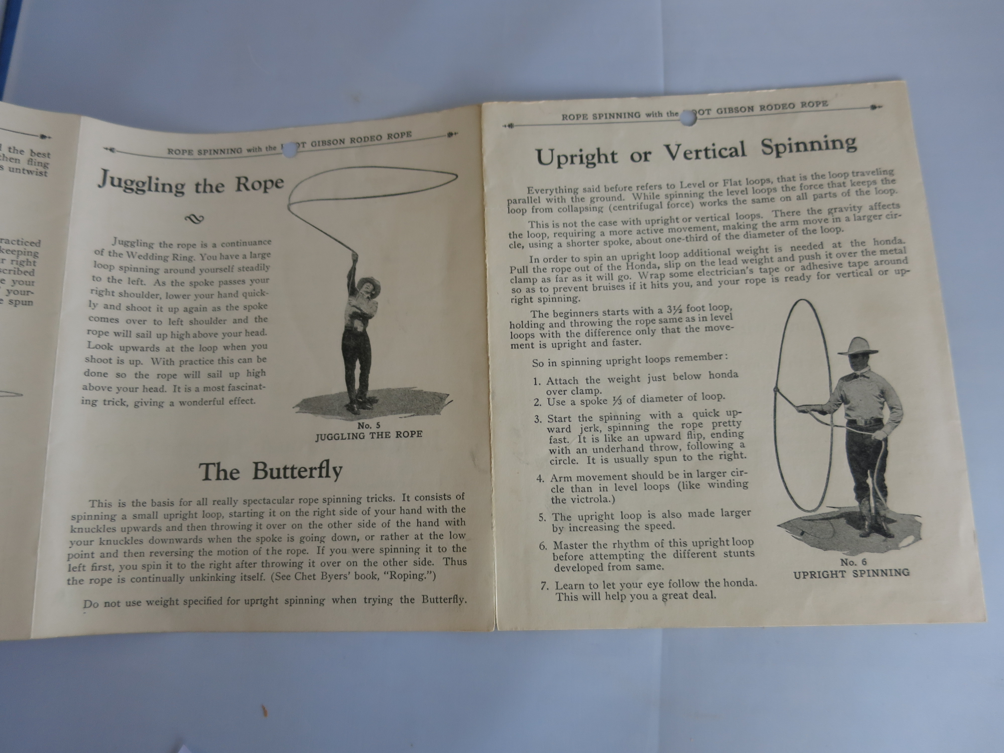 Rope Spinning with Hoot Gibson Rodeo Rope 1929 Booklet