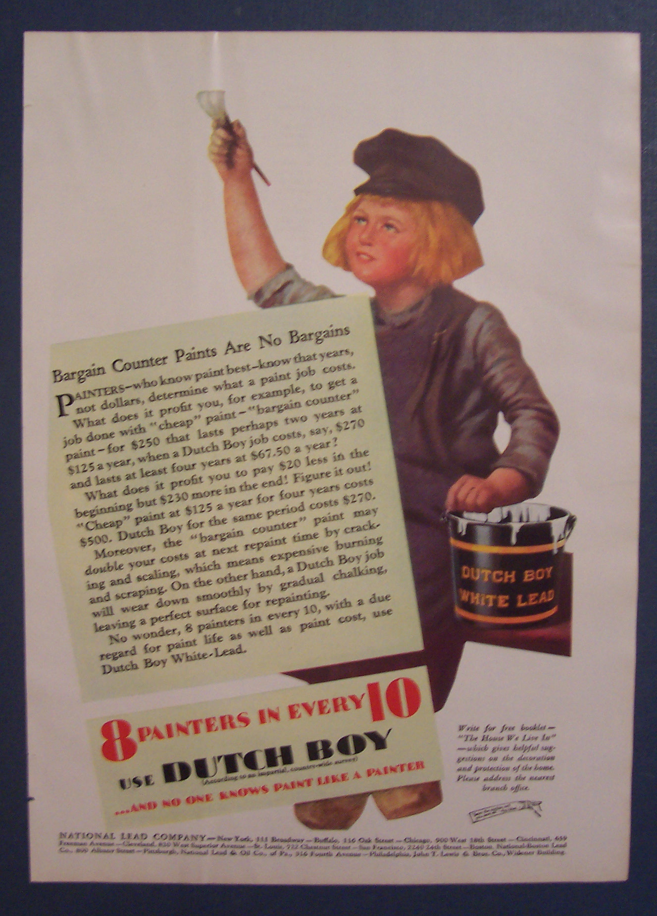 1931 Dutch Boy Paints with Dutch Boy