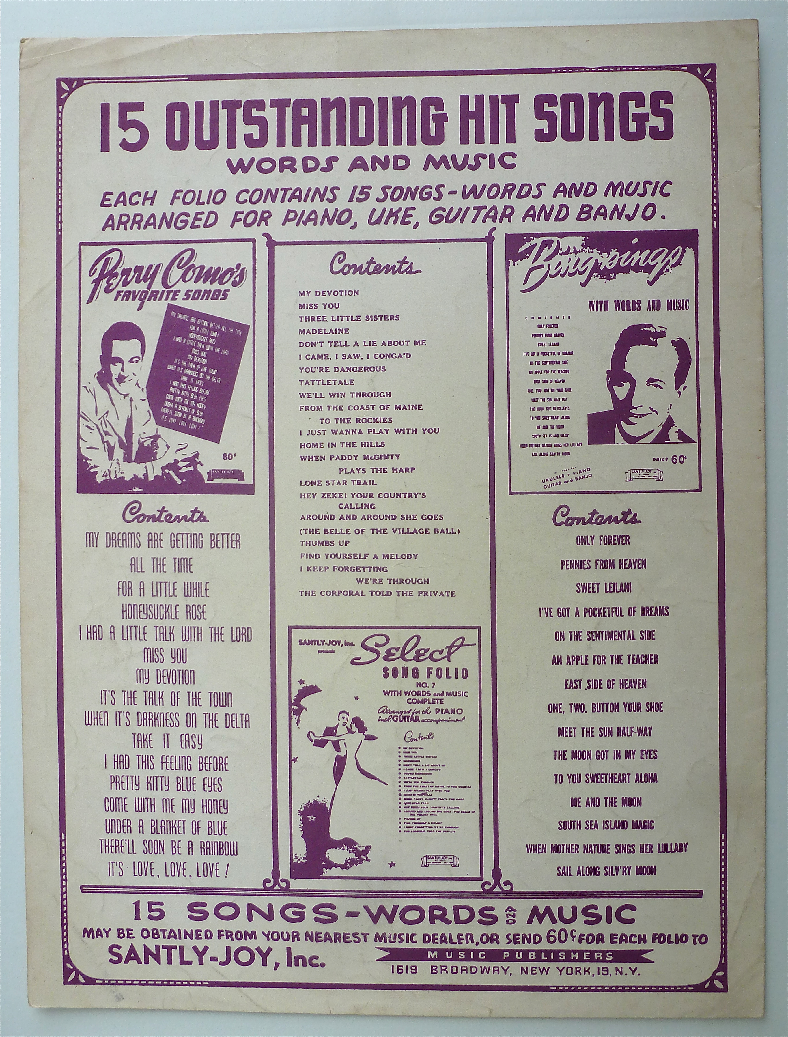 Sheet Music For 1946 Sonata