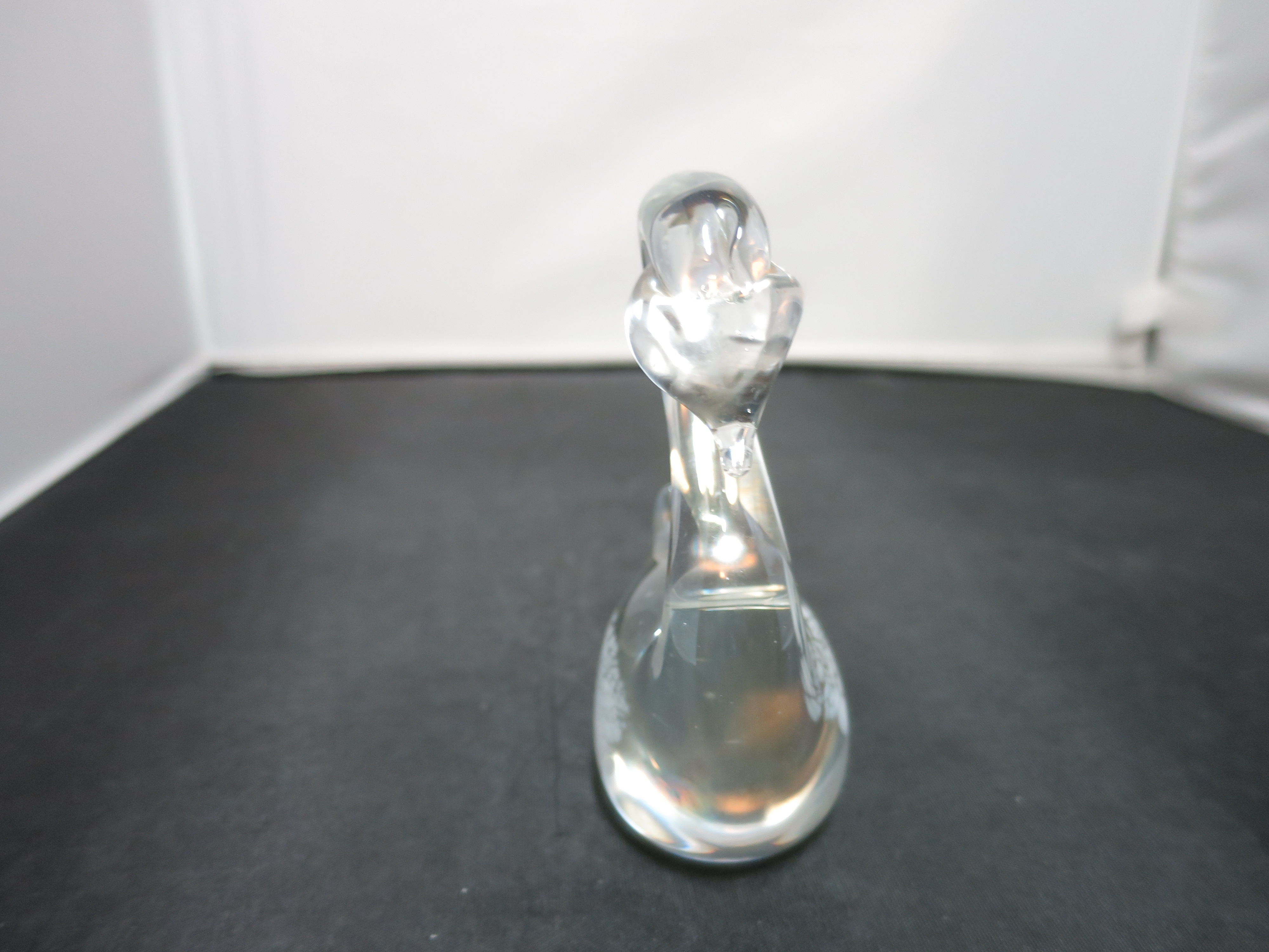 Price Products Iridescent Blown Glass Swan Paperweight