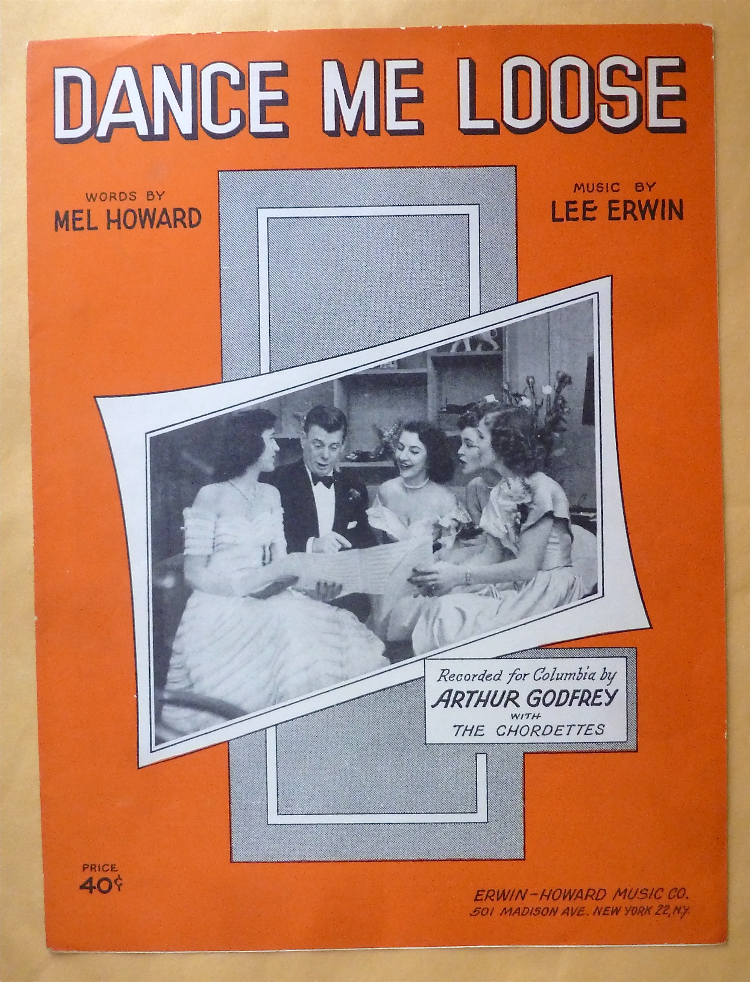 Sheet Music For 1951 Dance Me Loose