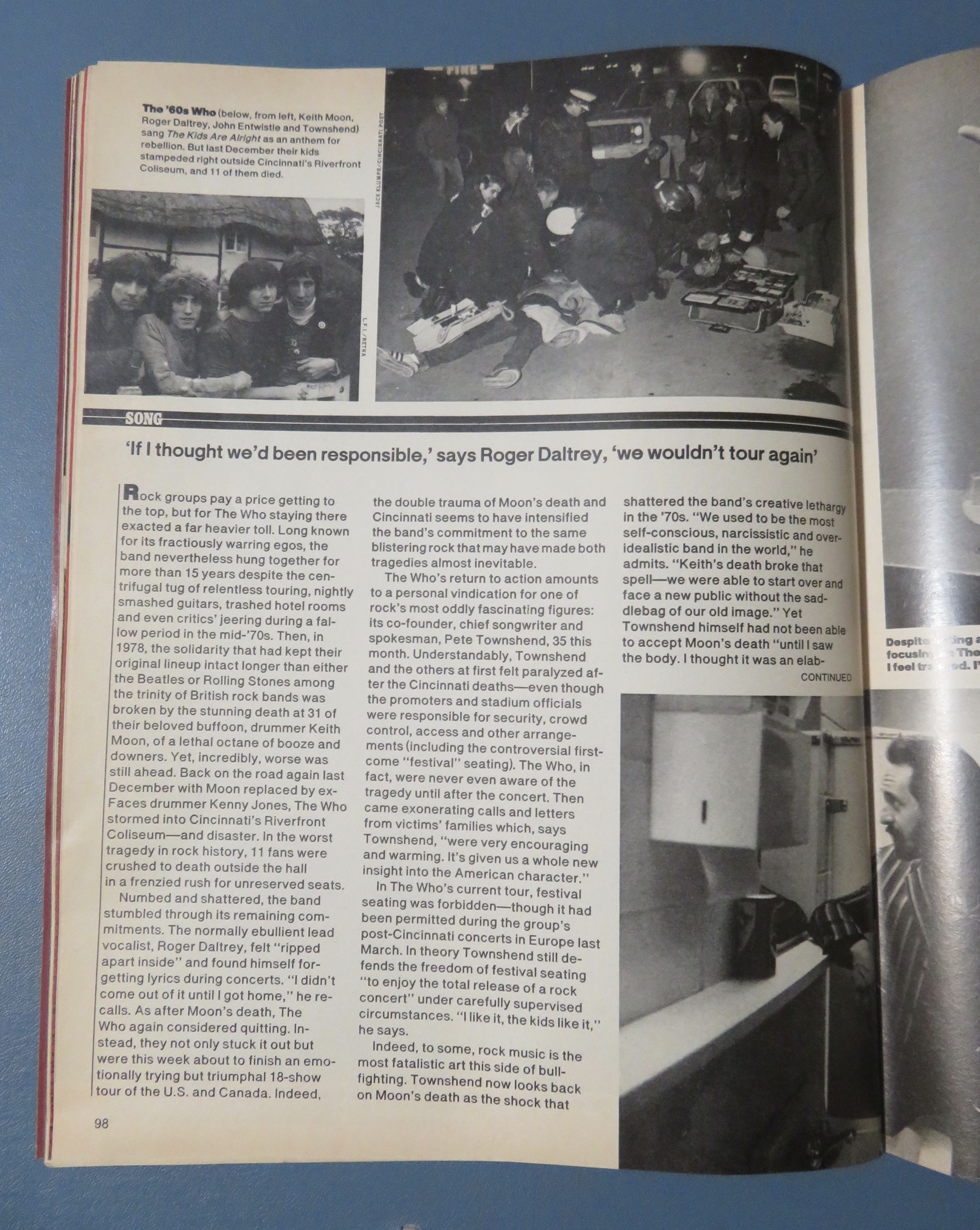 People Weekly Magazine May 12, 1980 The Who