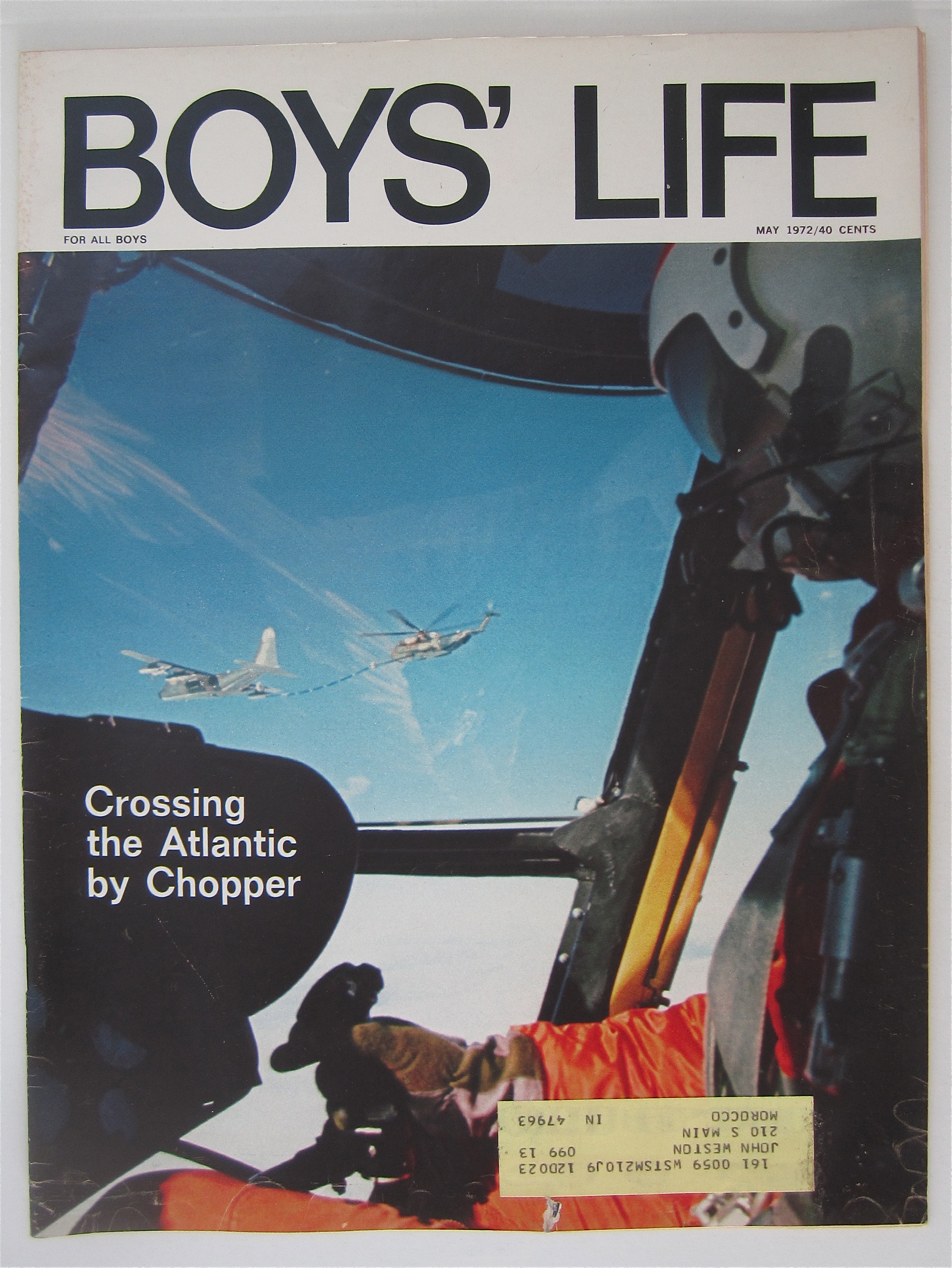 Boys Life Magazine May 1972 Crossing The Atlantic