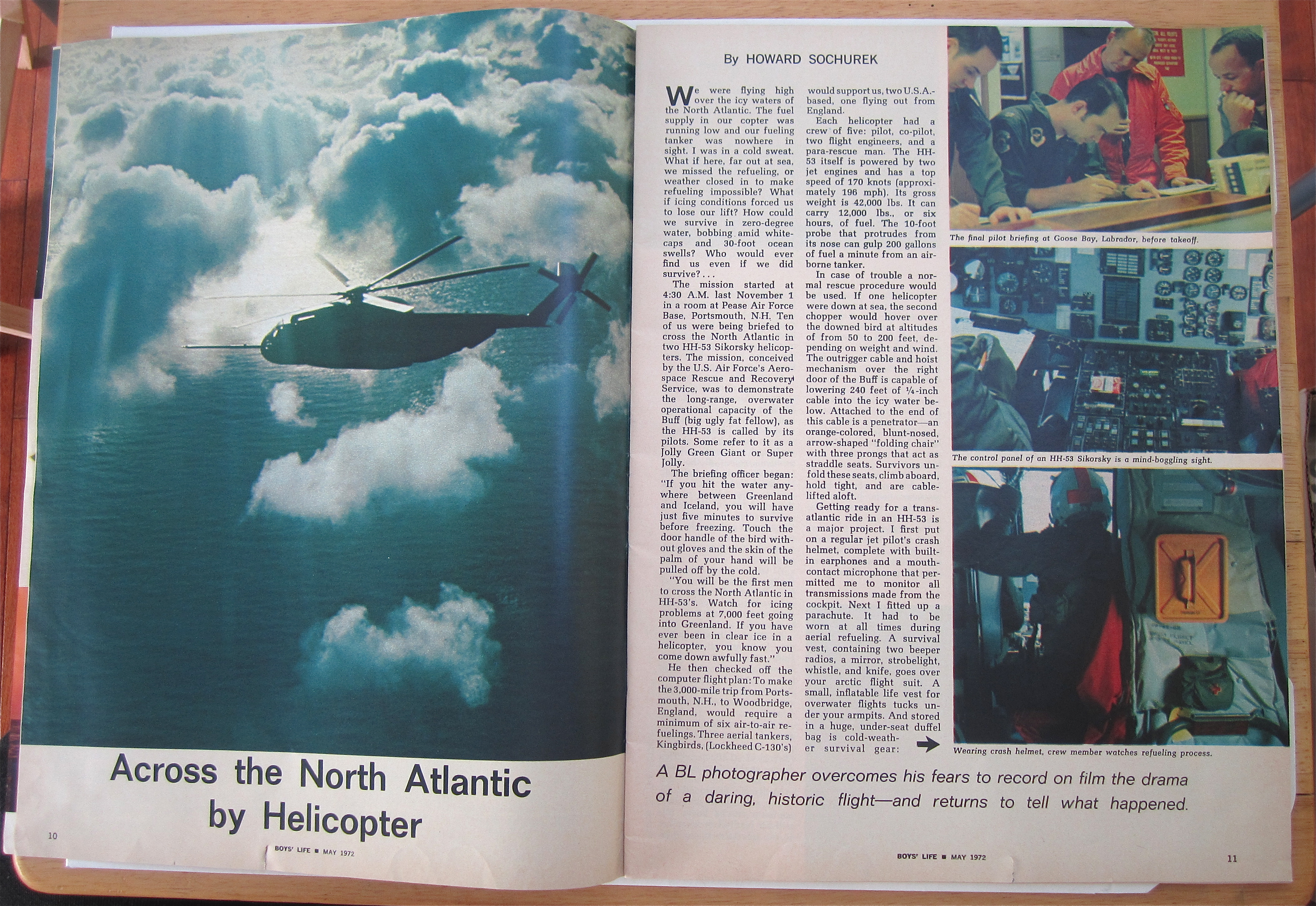 Boys Life Magazine May 1972 Crossing The Atlantic