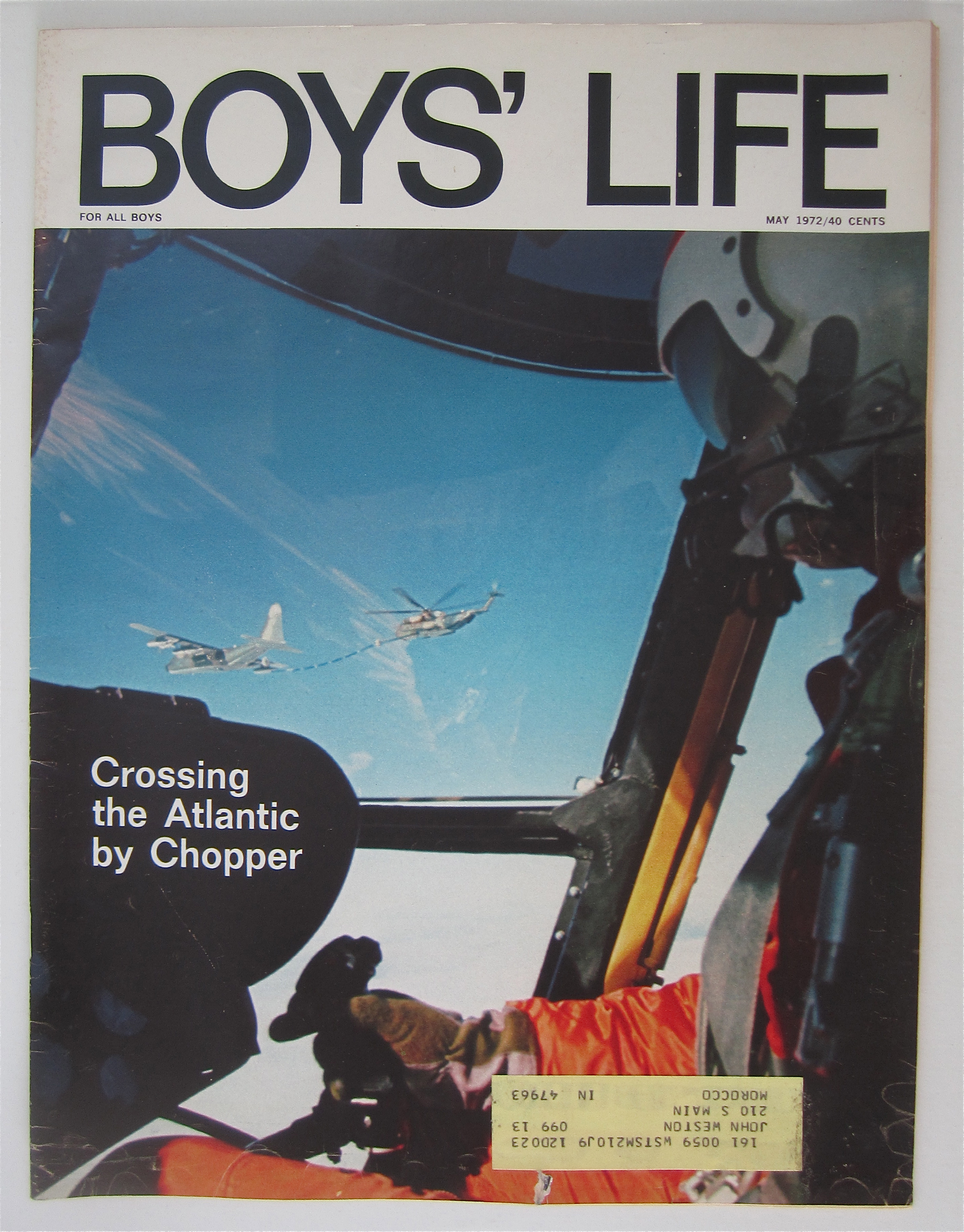 Boys Life Magazine May 1972 Crossing The Atlantic