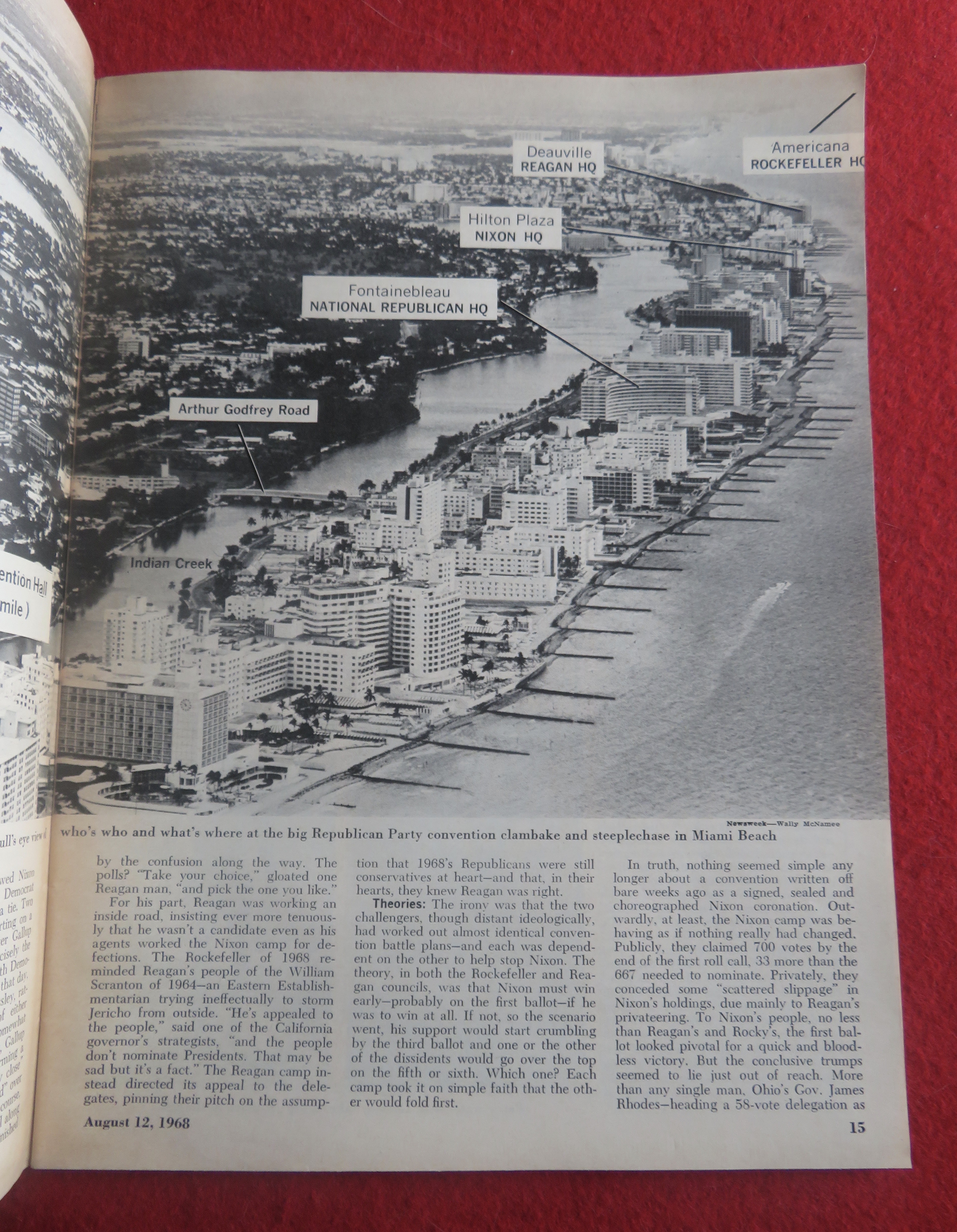 Newsweek Magazine August 12, 1968 The GOP In Miami