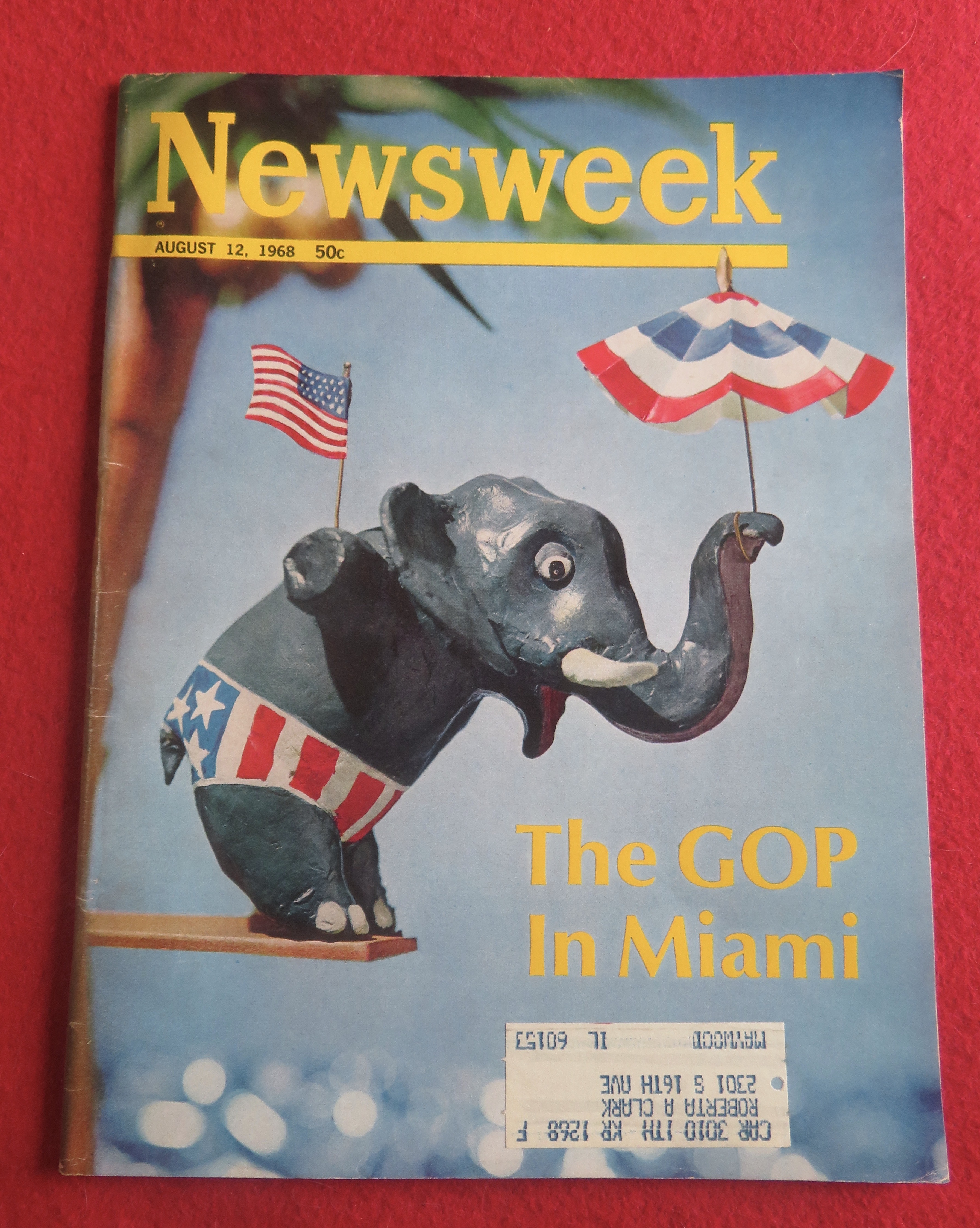 Newsweek Magazine August 12, 1968 The GOP In Miami