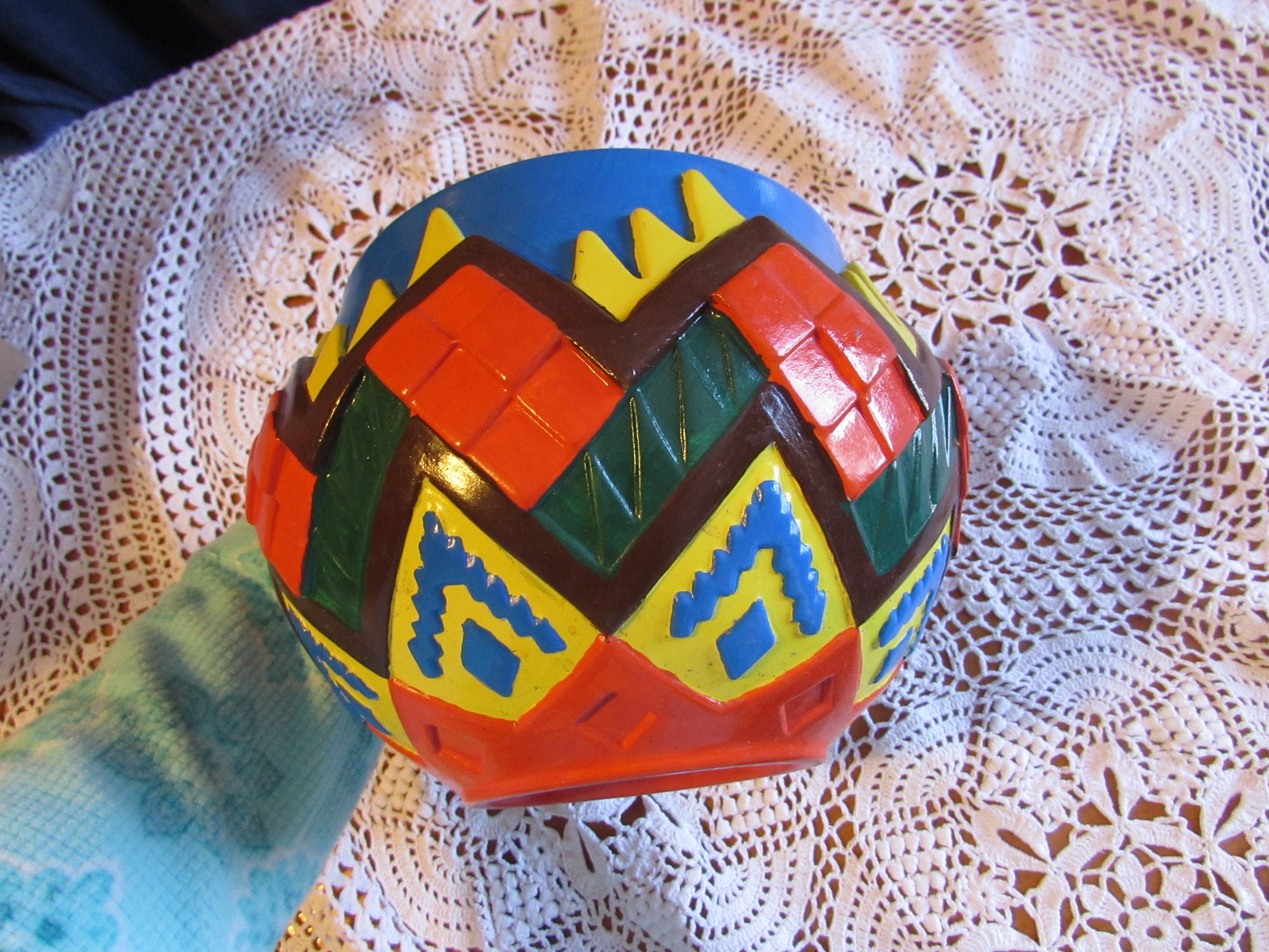 Indian Motif Planter Pot  Atlantic Mold