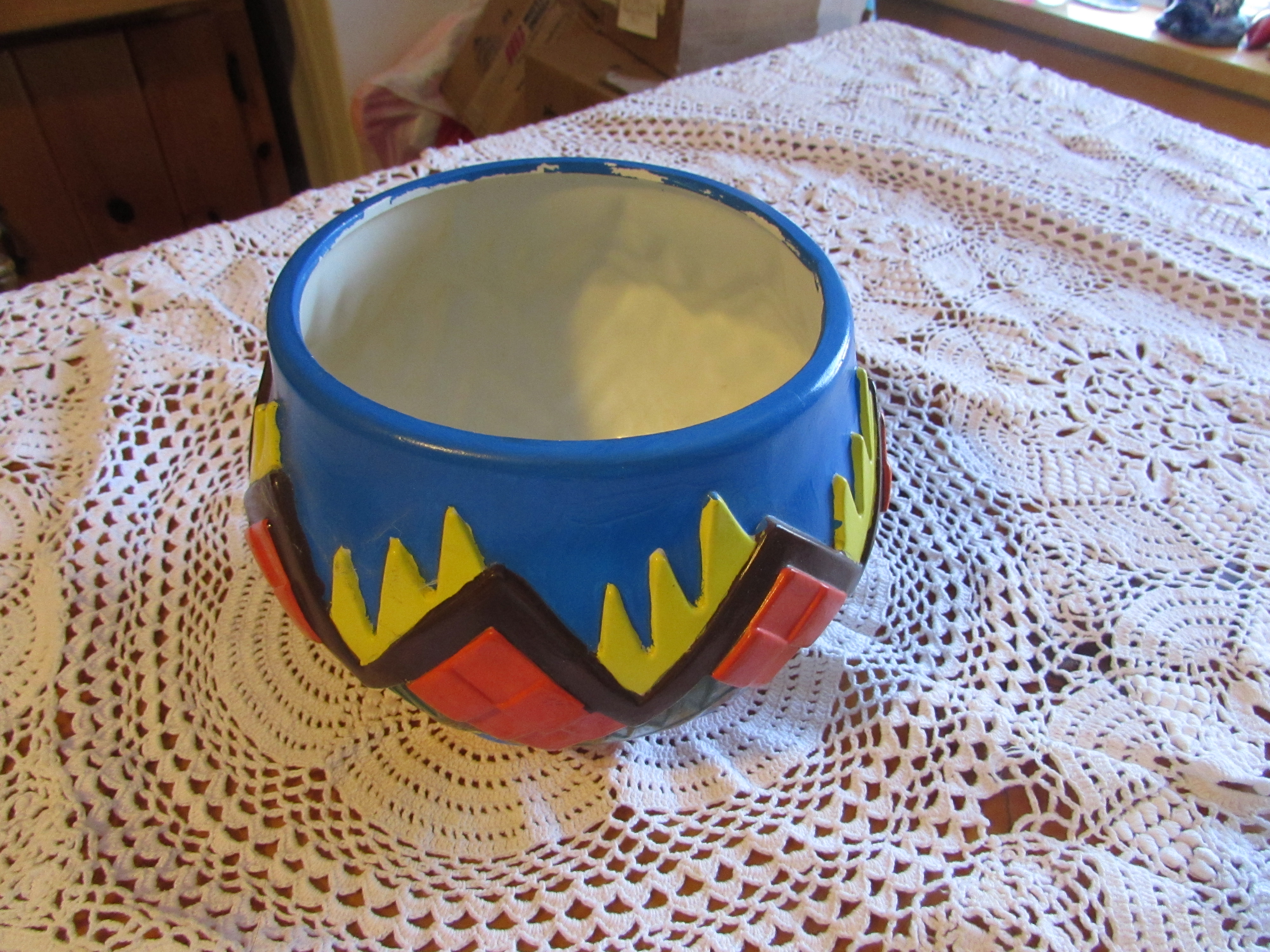Indian Motif Planter Pot  Atlantic Mold